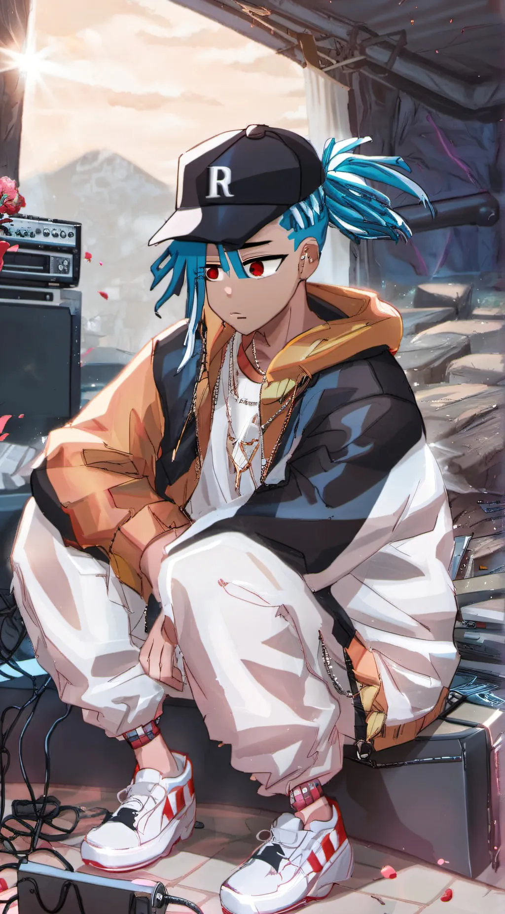 ai character: xxxtentacion background