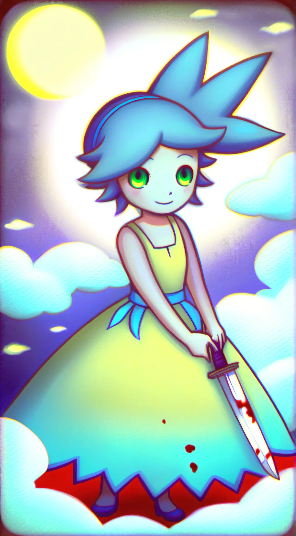 ai character: Crystal background