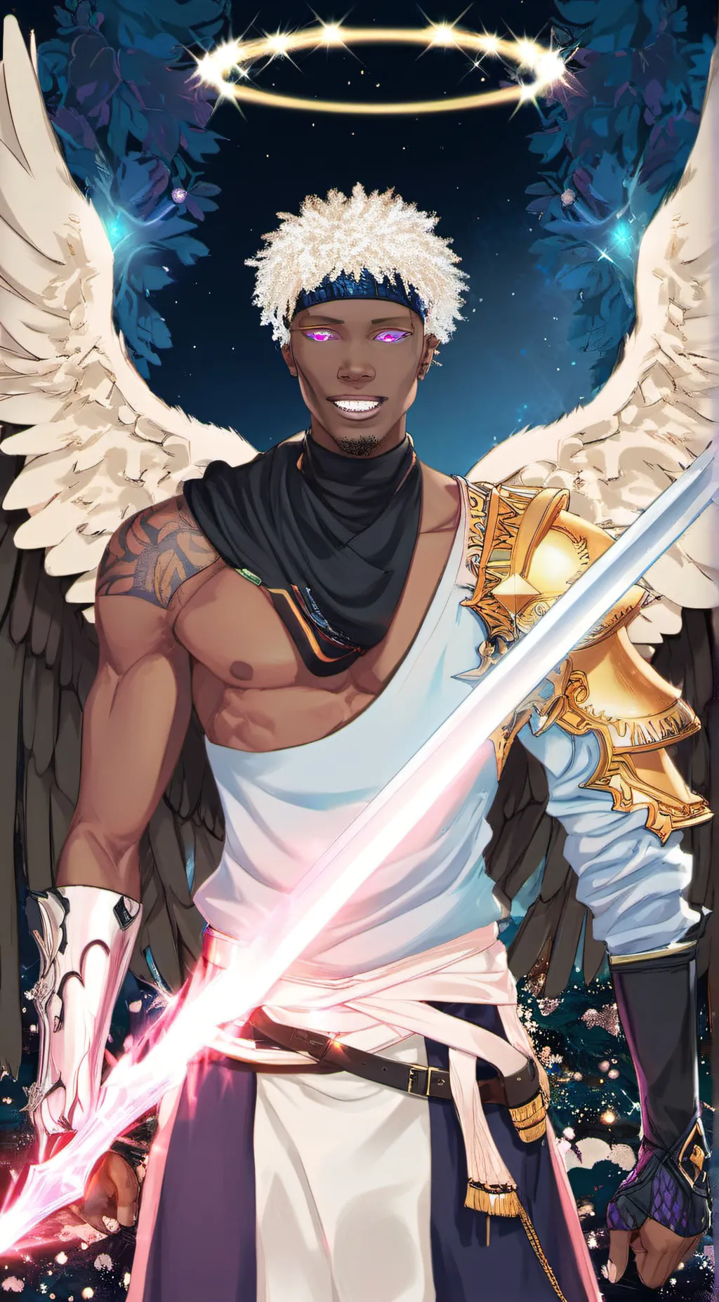 ai character: Celestial  background