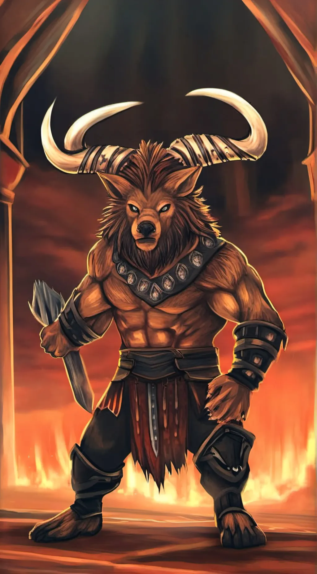 ai character: maticore background