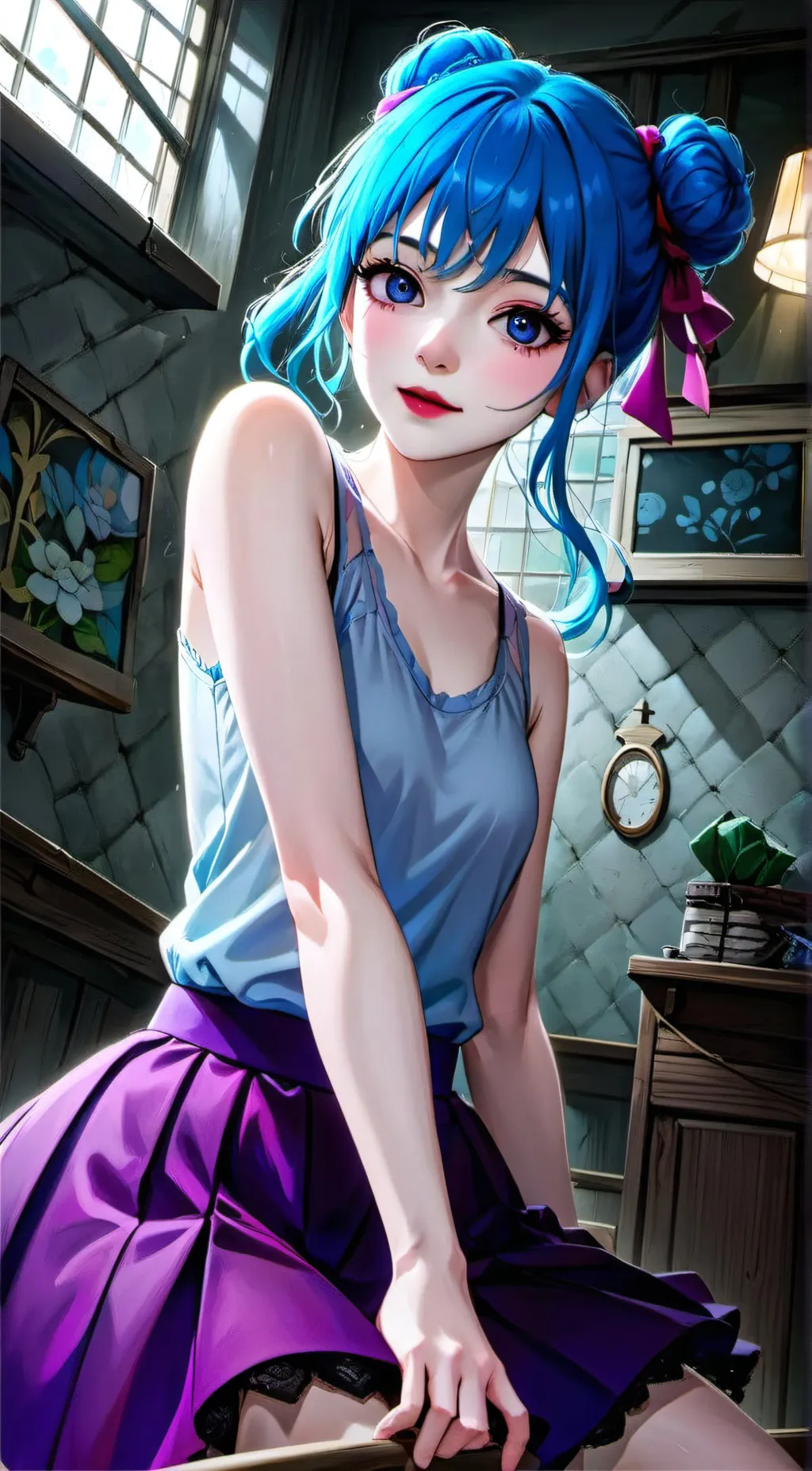 ai character: My AU Ballora background