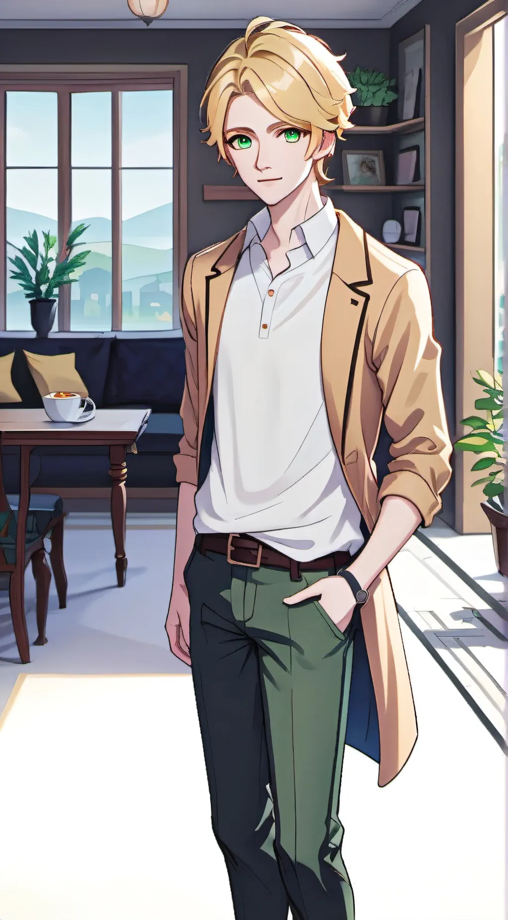 ai character: Zach background
