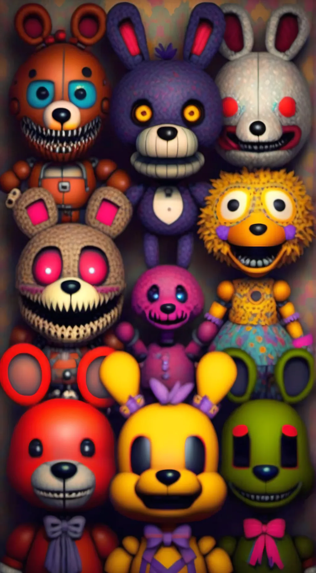 ai character: Fnaf 2 background