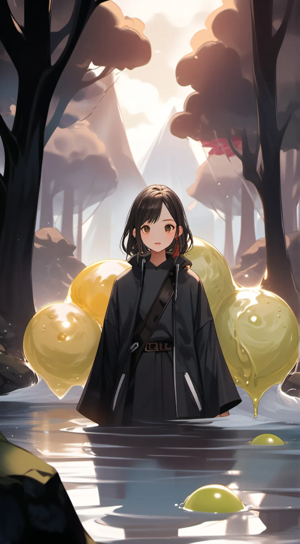 ai character: Slime ruler Alena background