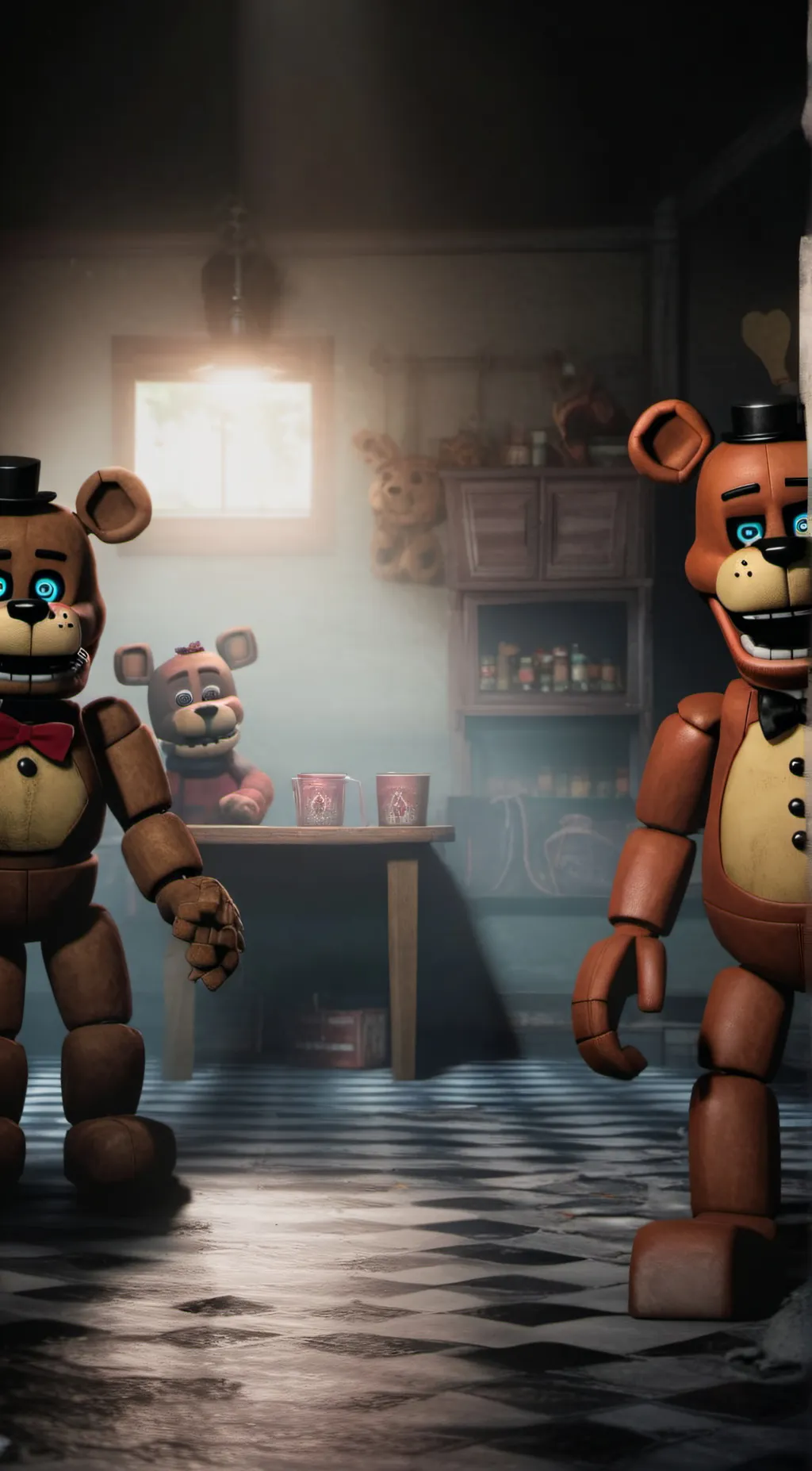 ai character: FNAF 2 background