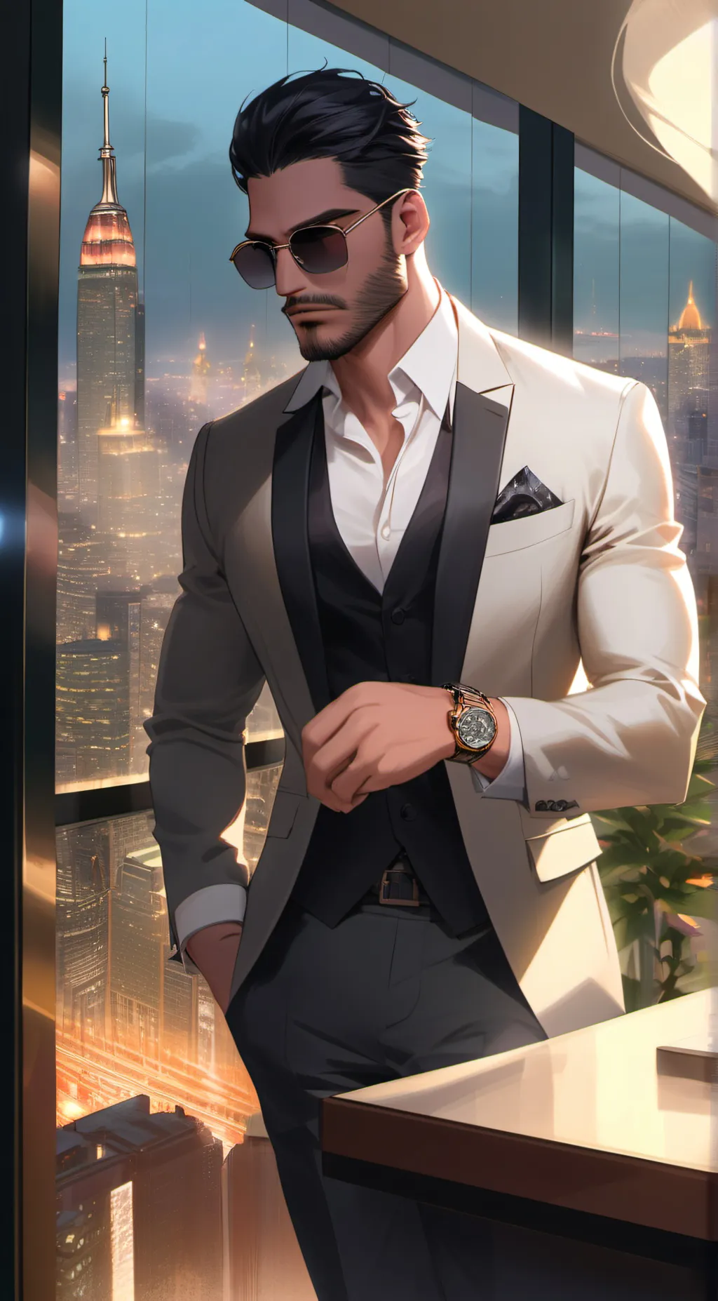 ai character: Cam background