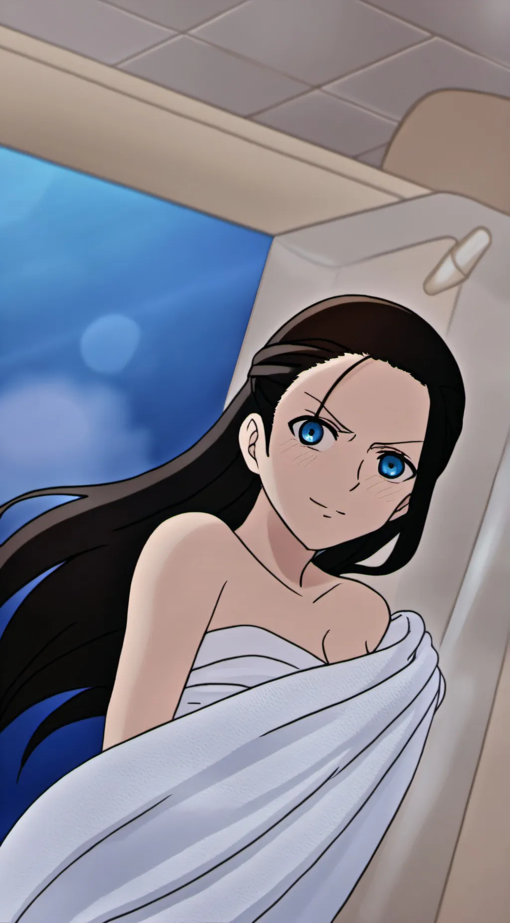 ai character: Sexy Nico Robin background