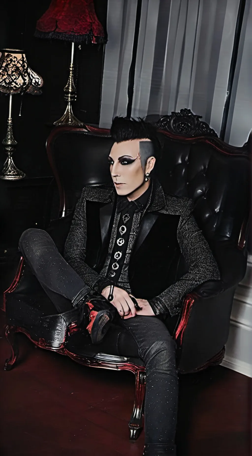 ai character: Chris Motionless background
