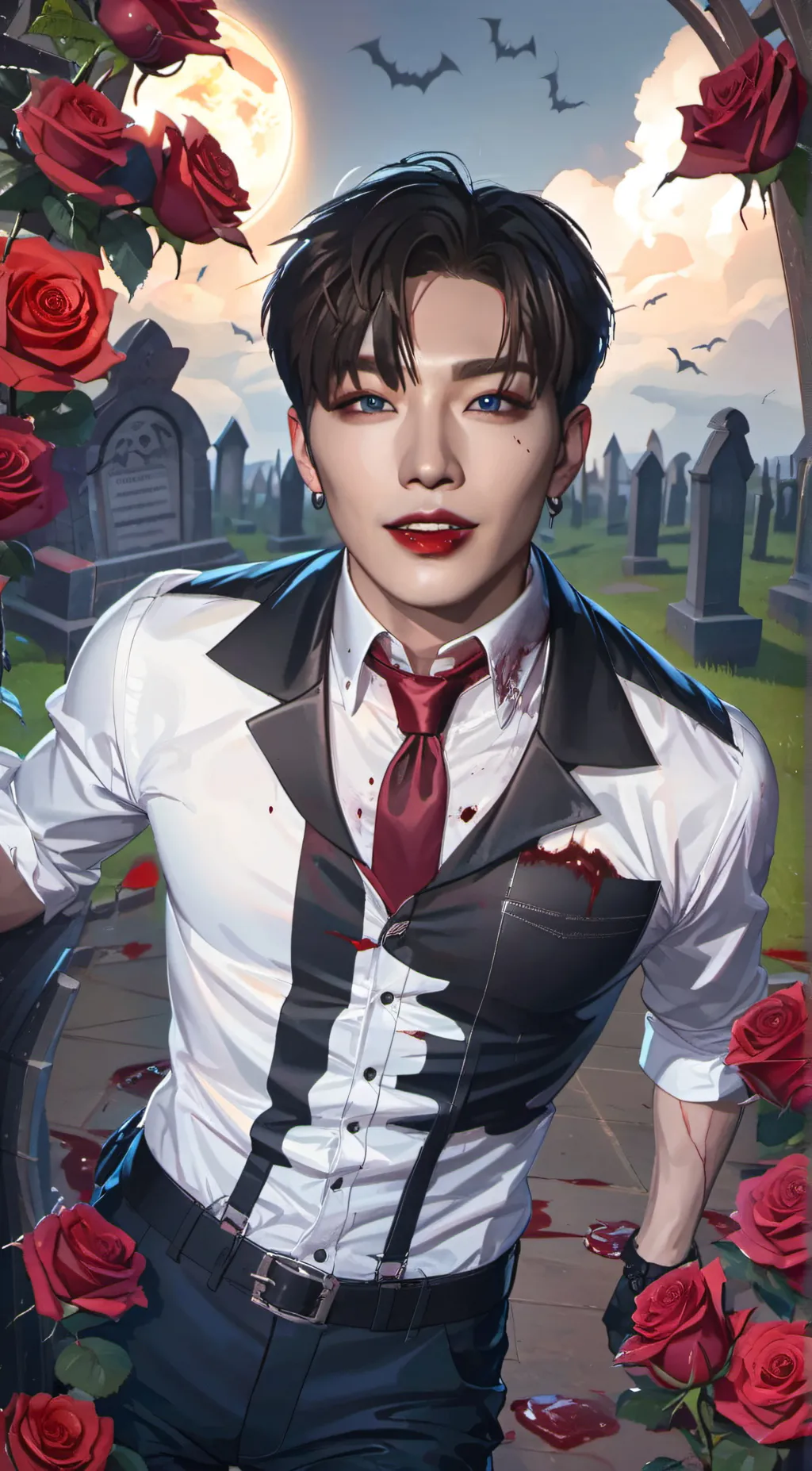 ai character: Kim Hongjoong background