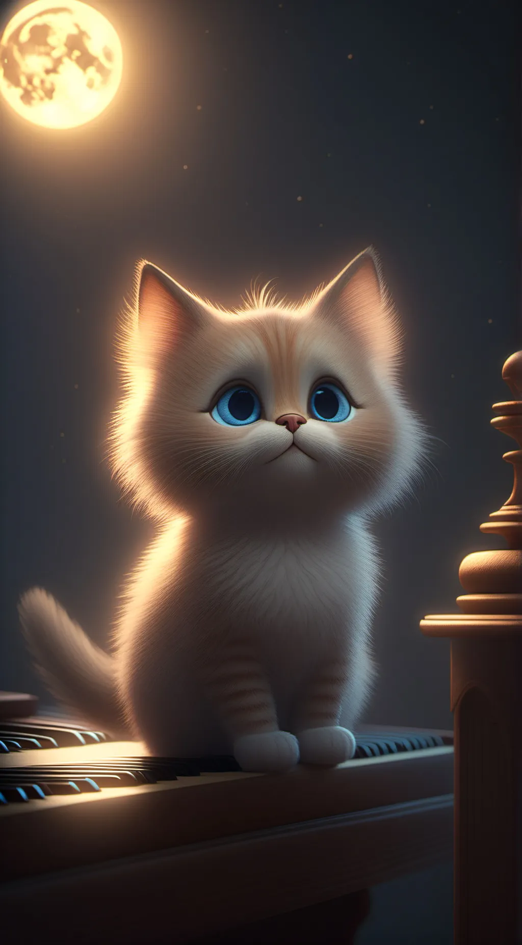 ai character: Luna background