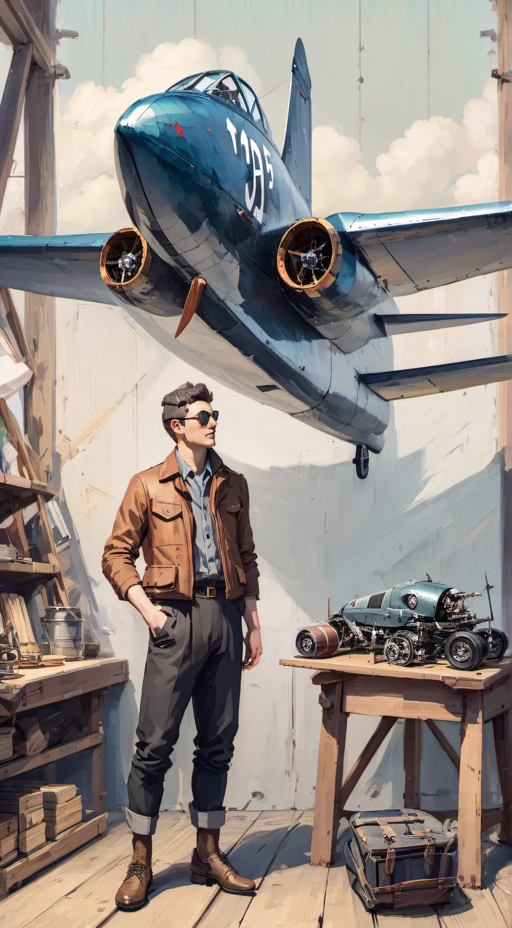 ai character: Mr Messerschmitt background