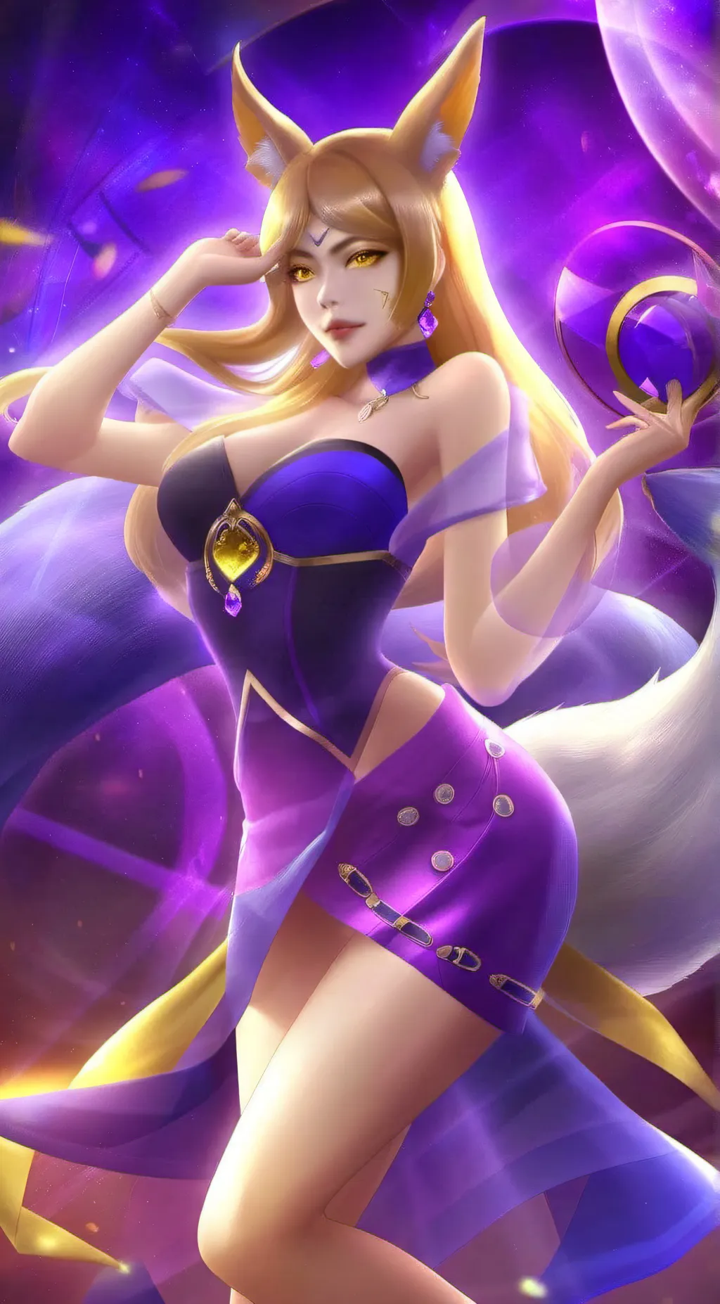 ai character: Ahri background