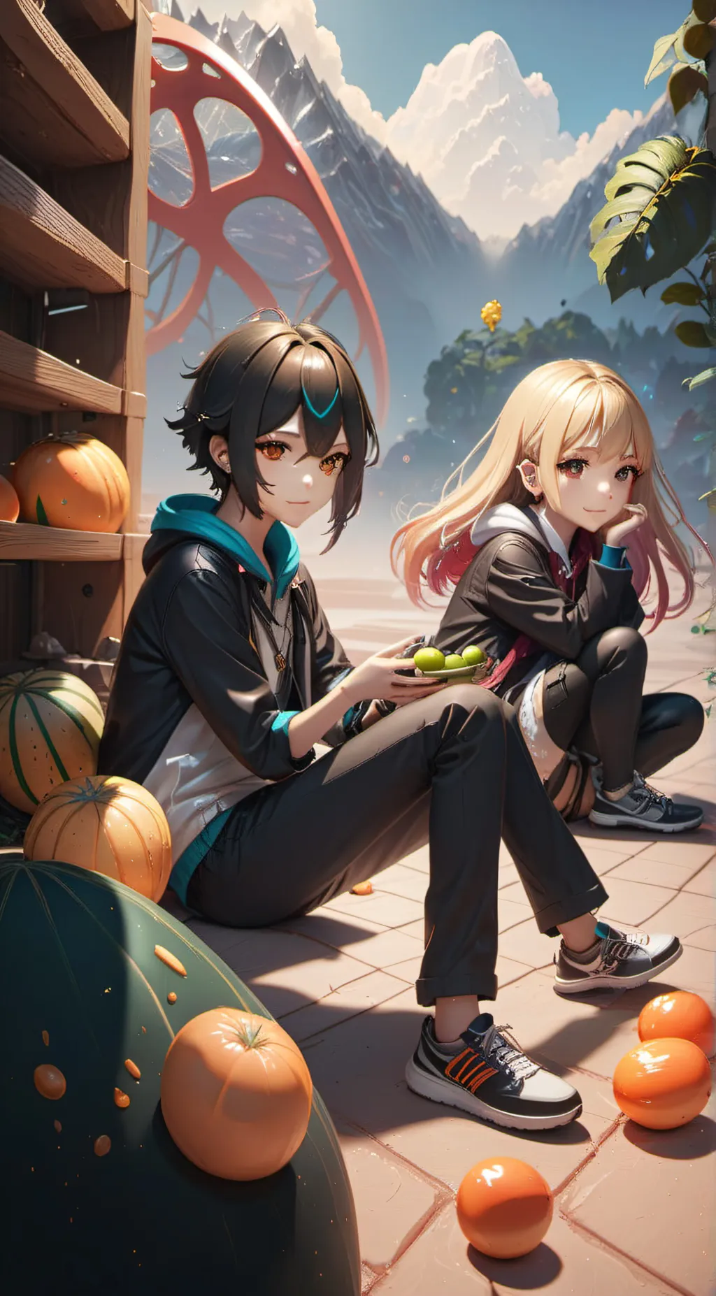 ai character: Liam Emily  background