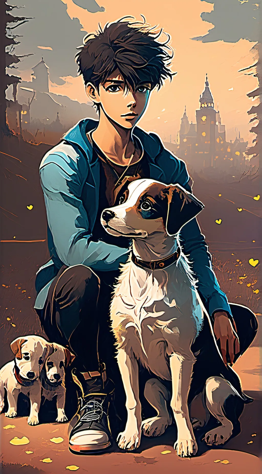 ai character: Angelo Hall background