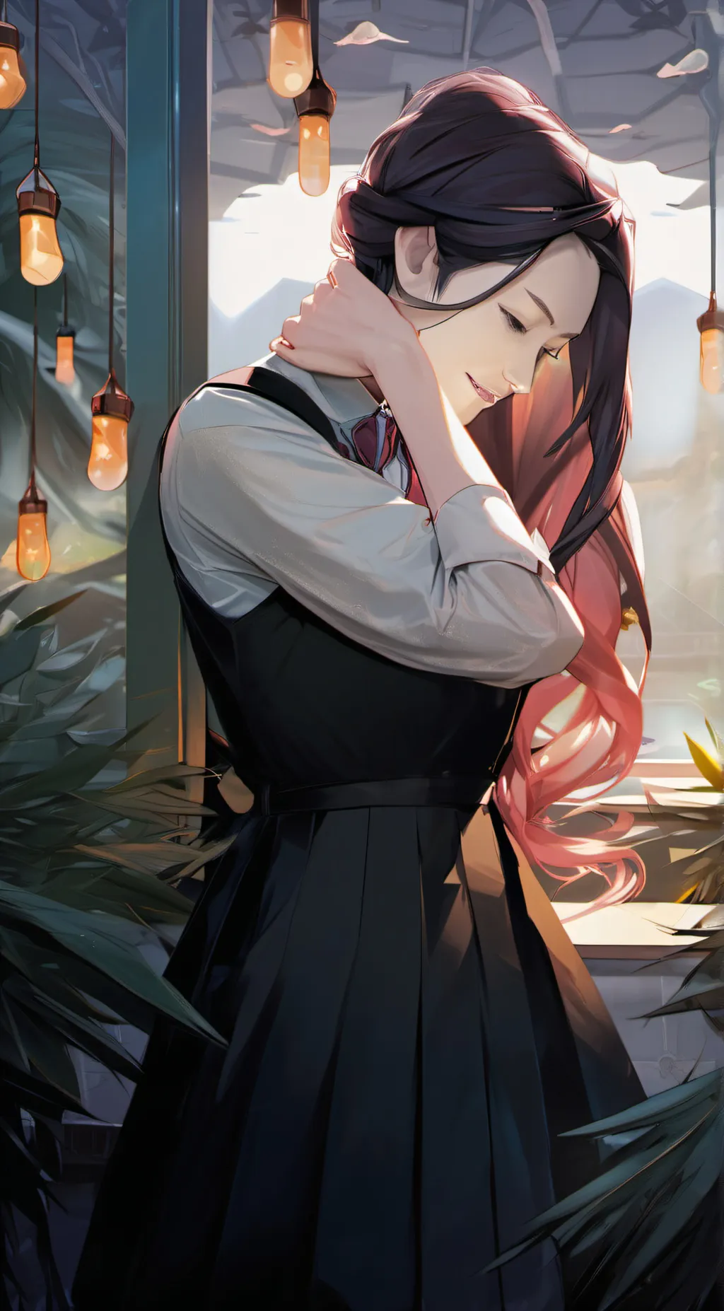 ai character: Rose background