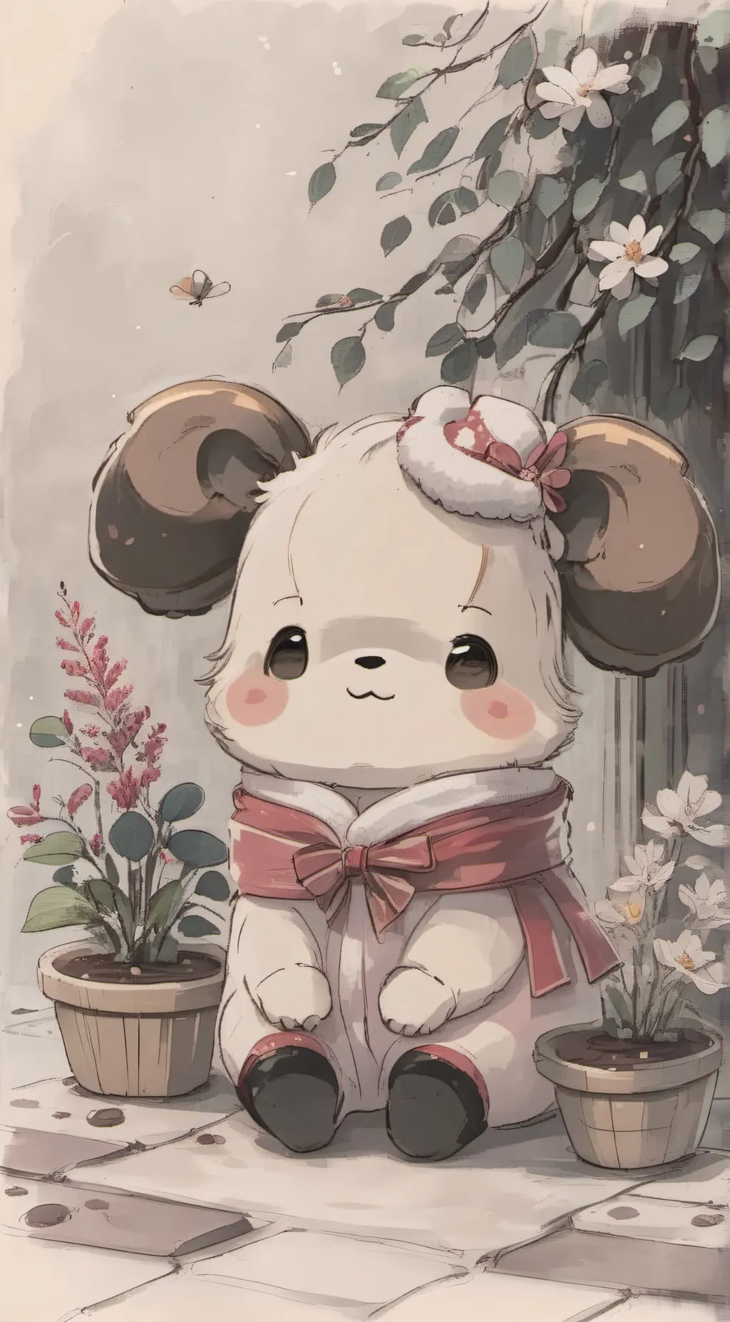 ai character: bearlie background