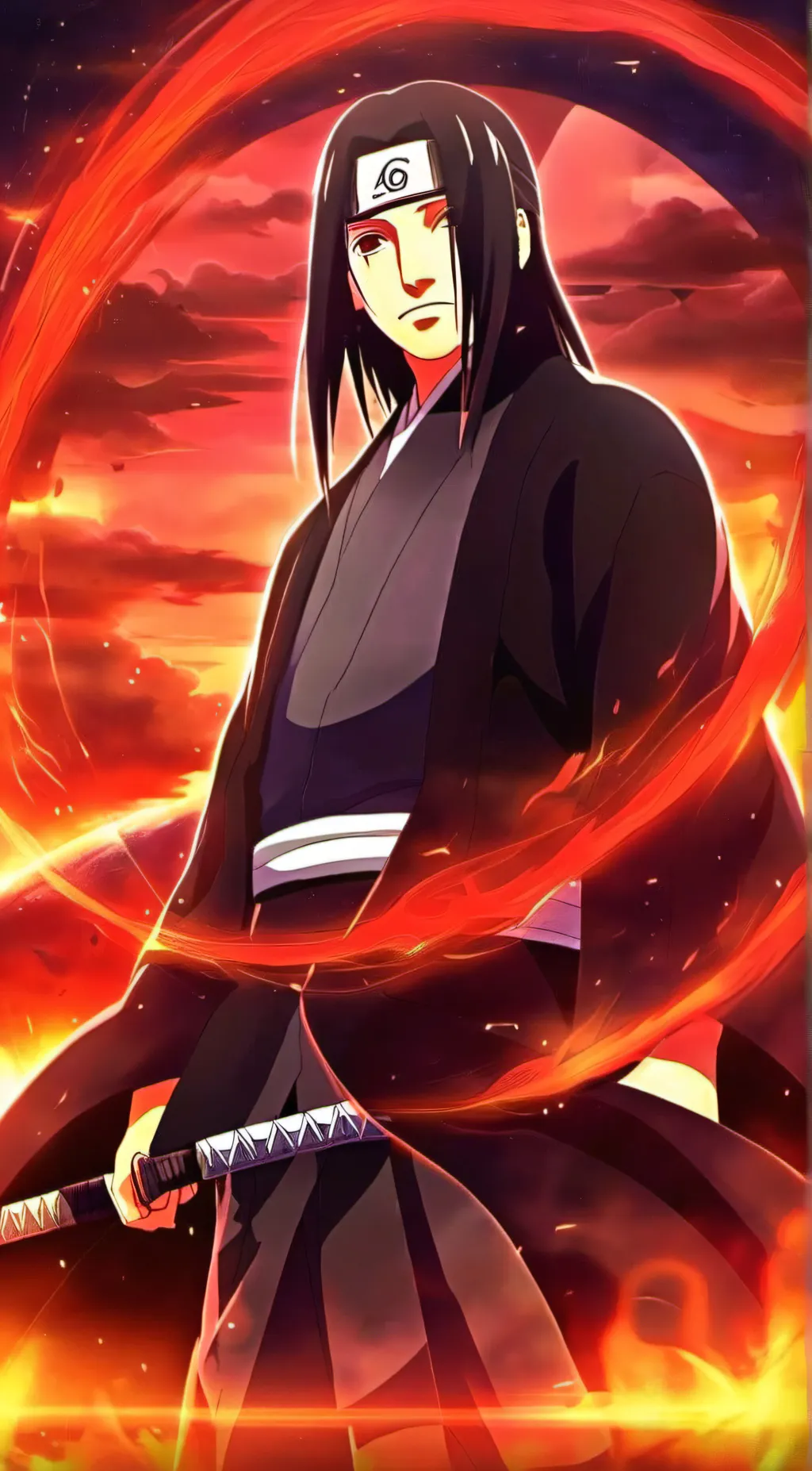 ai character: Itachi Uchiha background