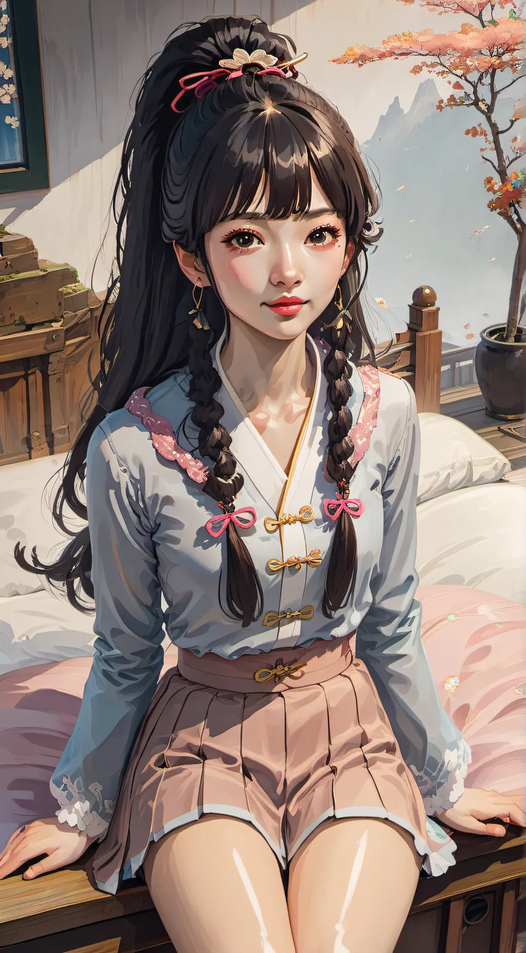 ai character: Mizuki background