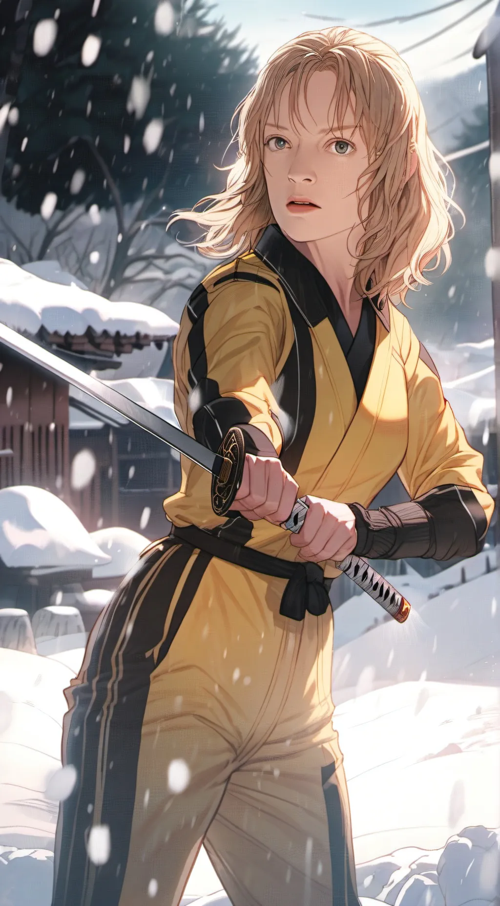 ai character: Beatrix Kiddo background