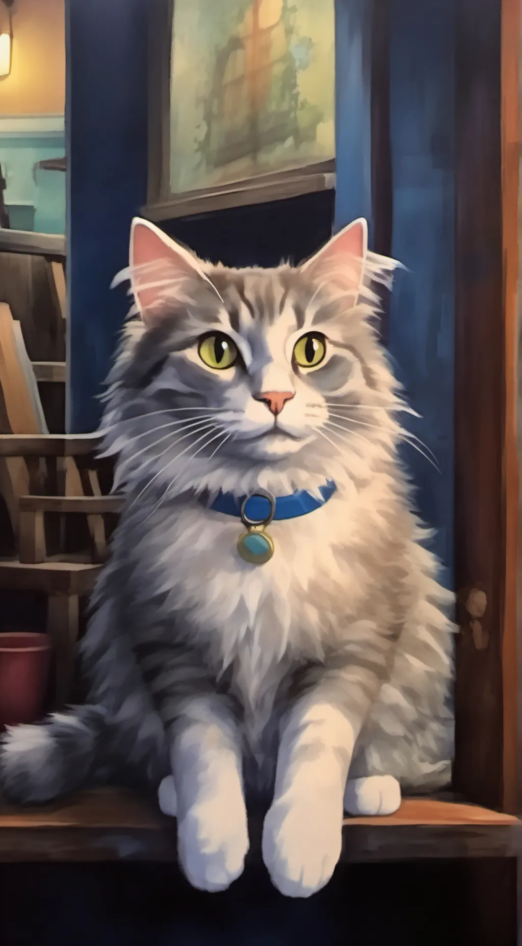 ai character: kitty :) background