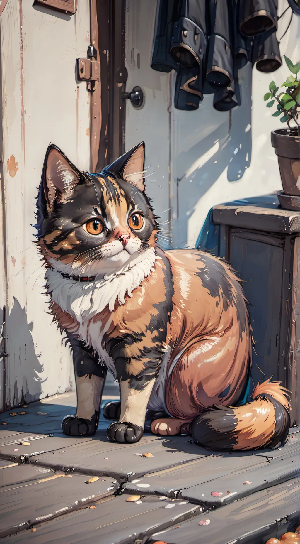 ai character: butter cup background