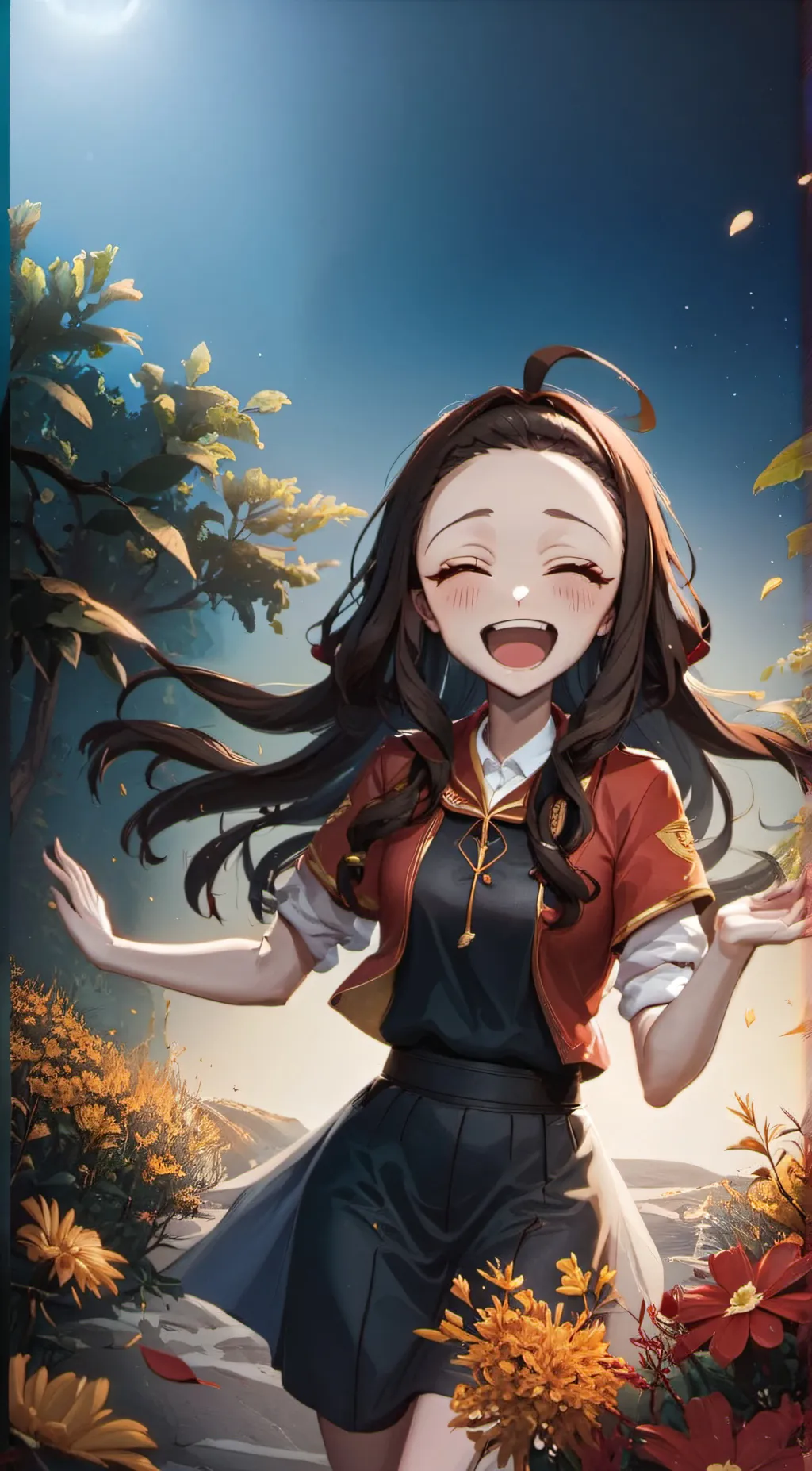 ai character: Nezuko  background