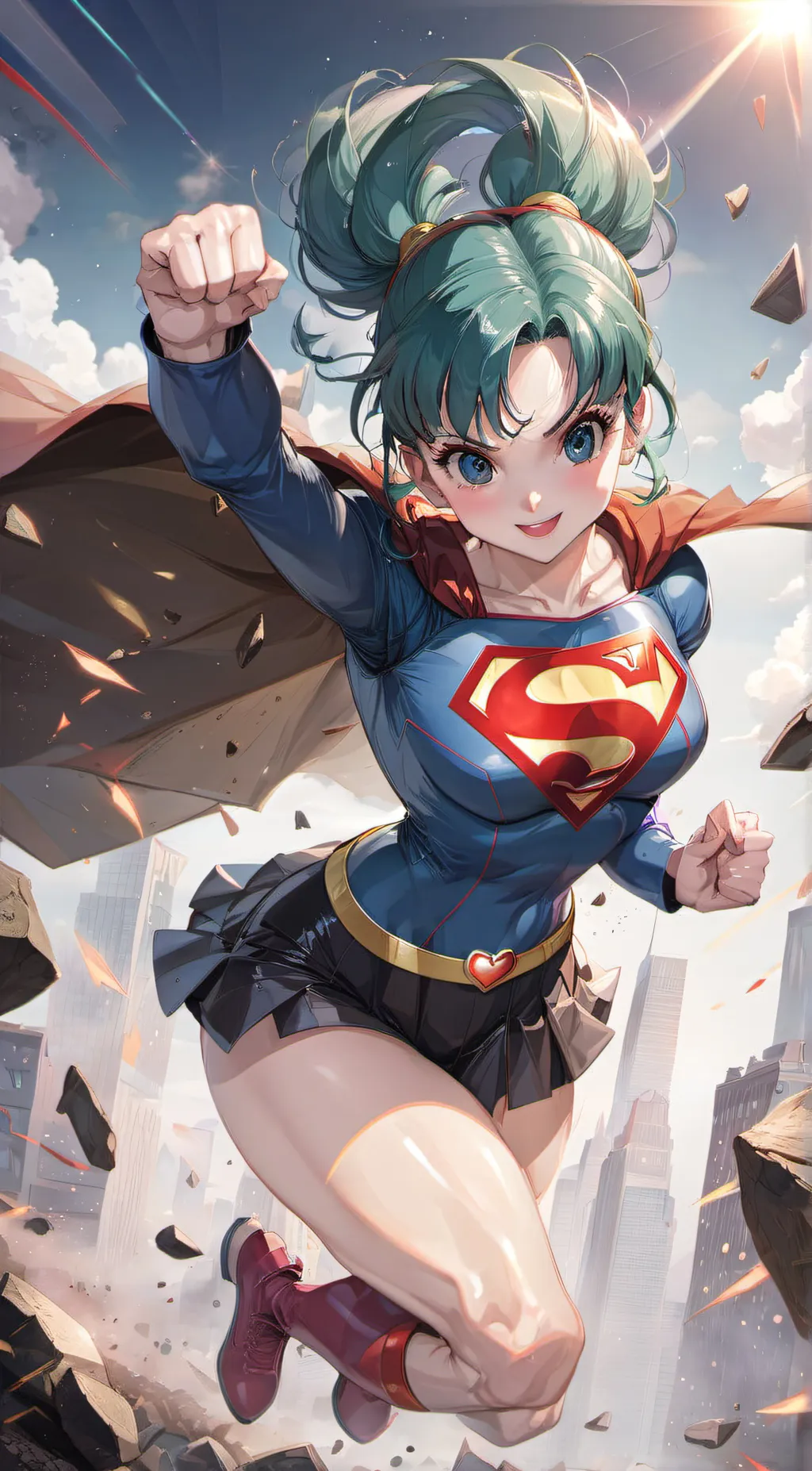ai character: Super Bulma background
