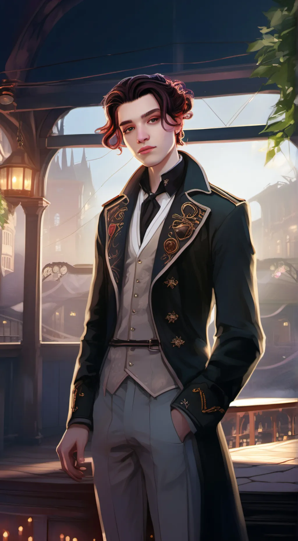 ai character: ein background