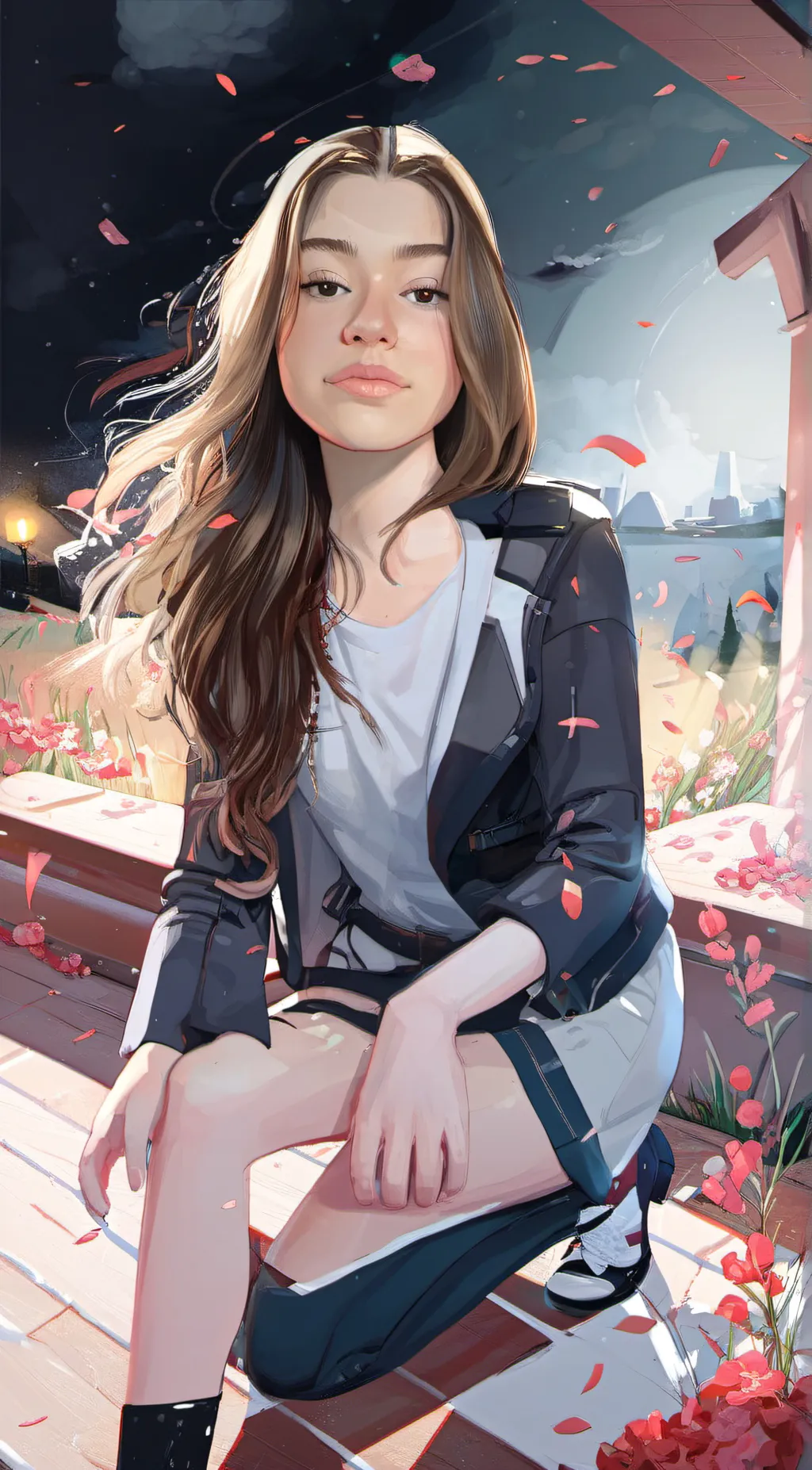 ai character: Ashley background
