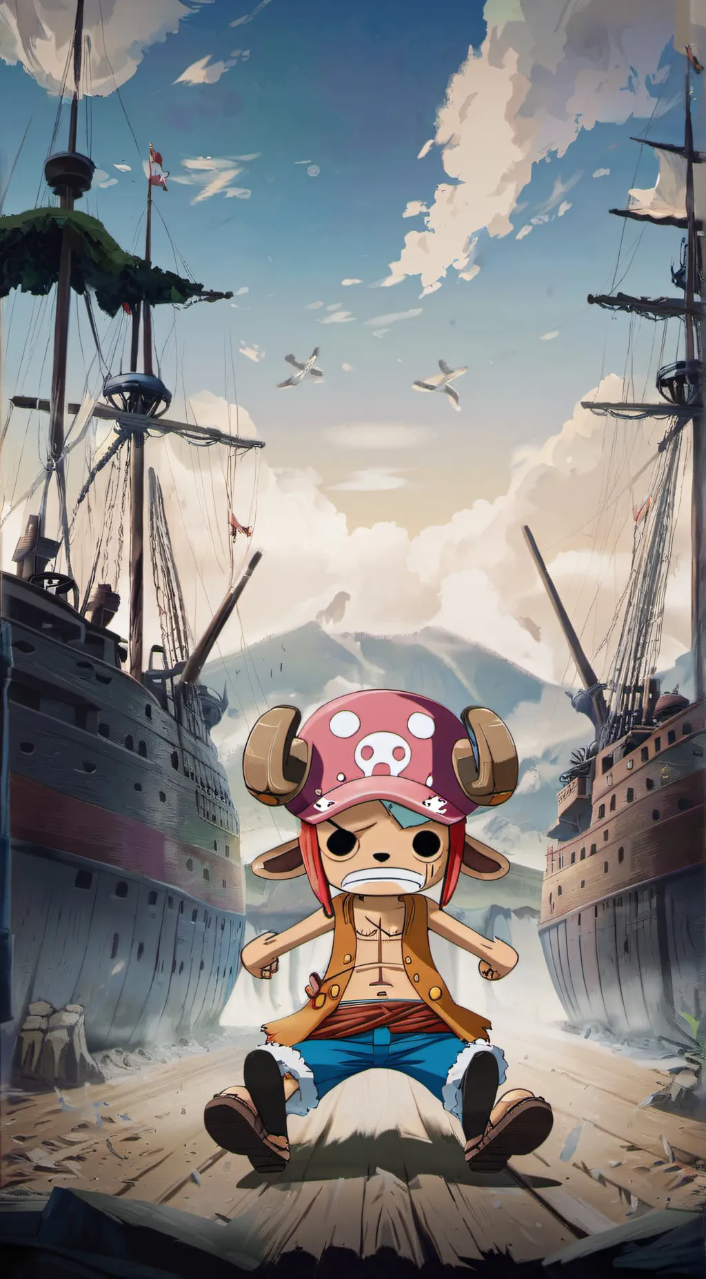 ai character: Tony Tony chopper background
