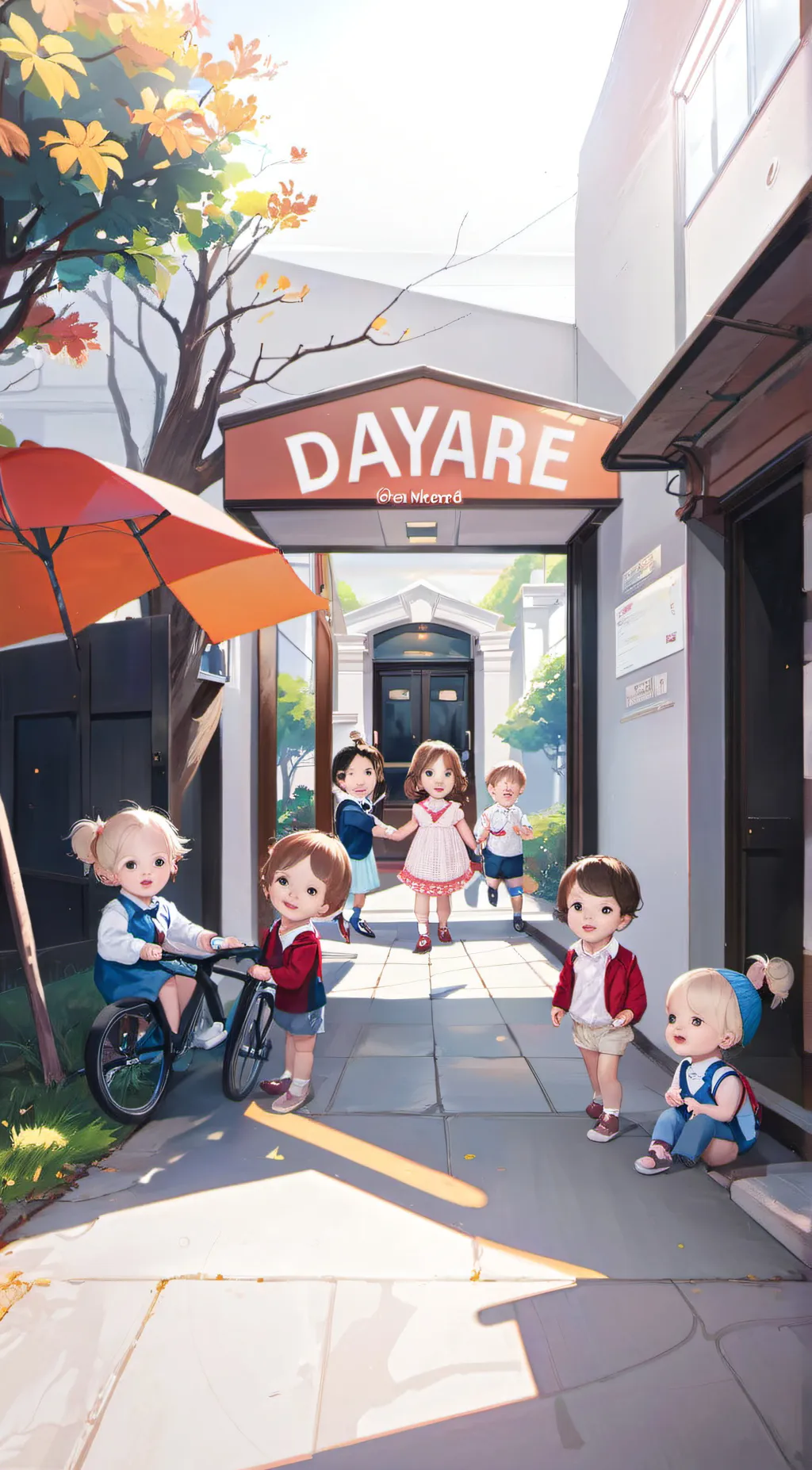 ai character: Daycare  background