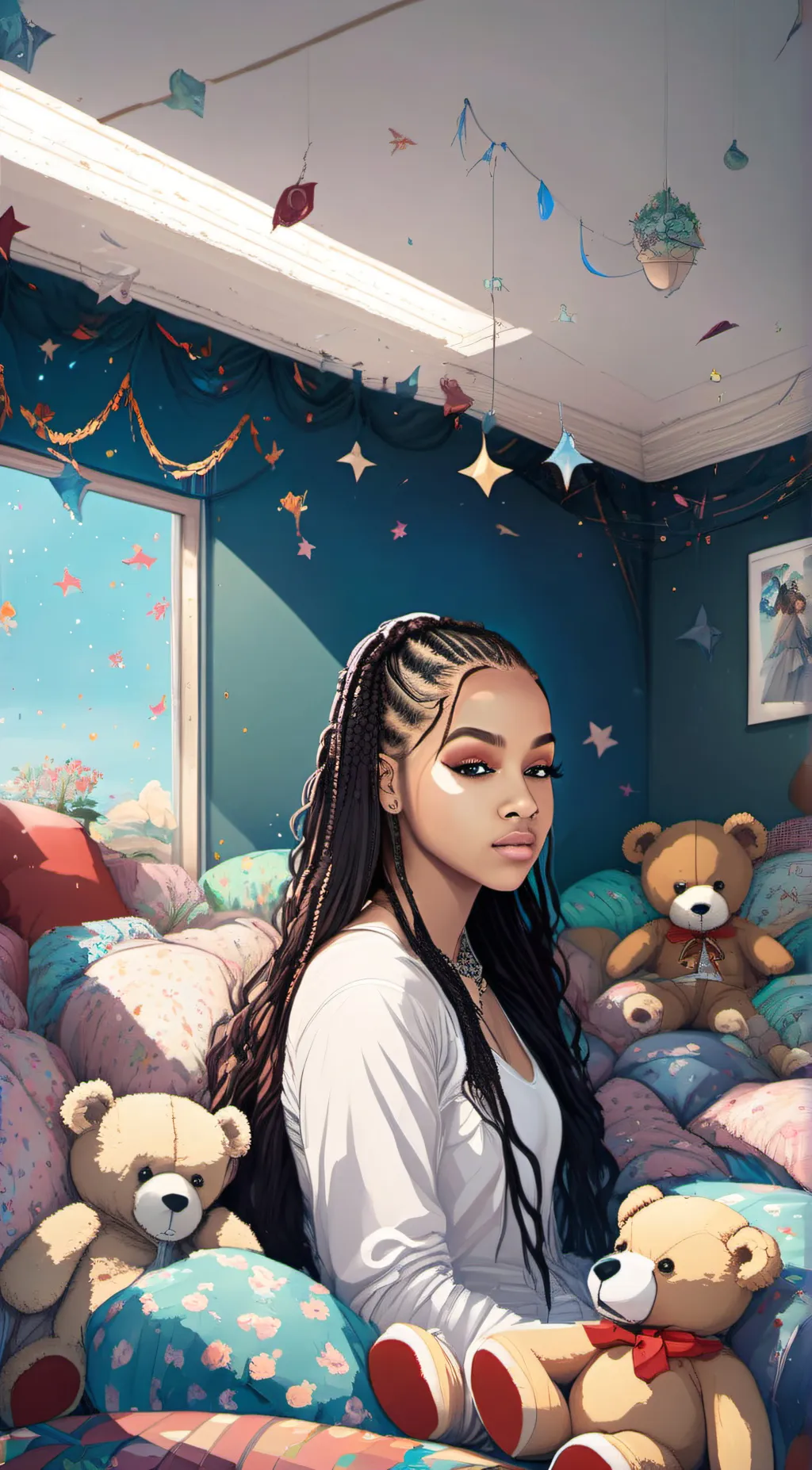 ai character: angel background