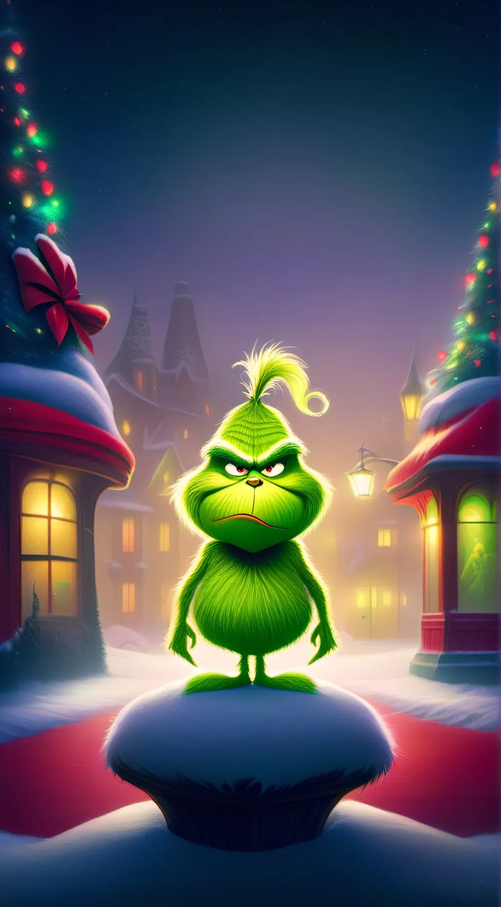 ai character: Grinch background