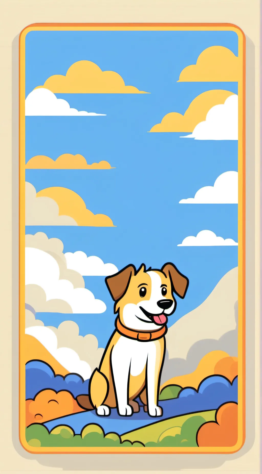ai character: dog background