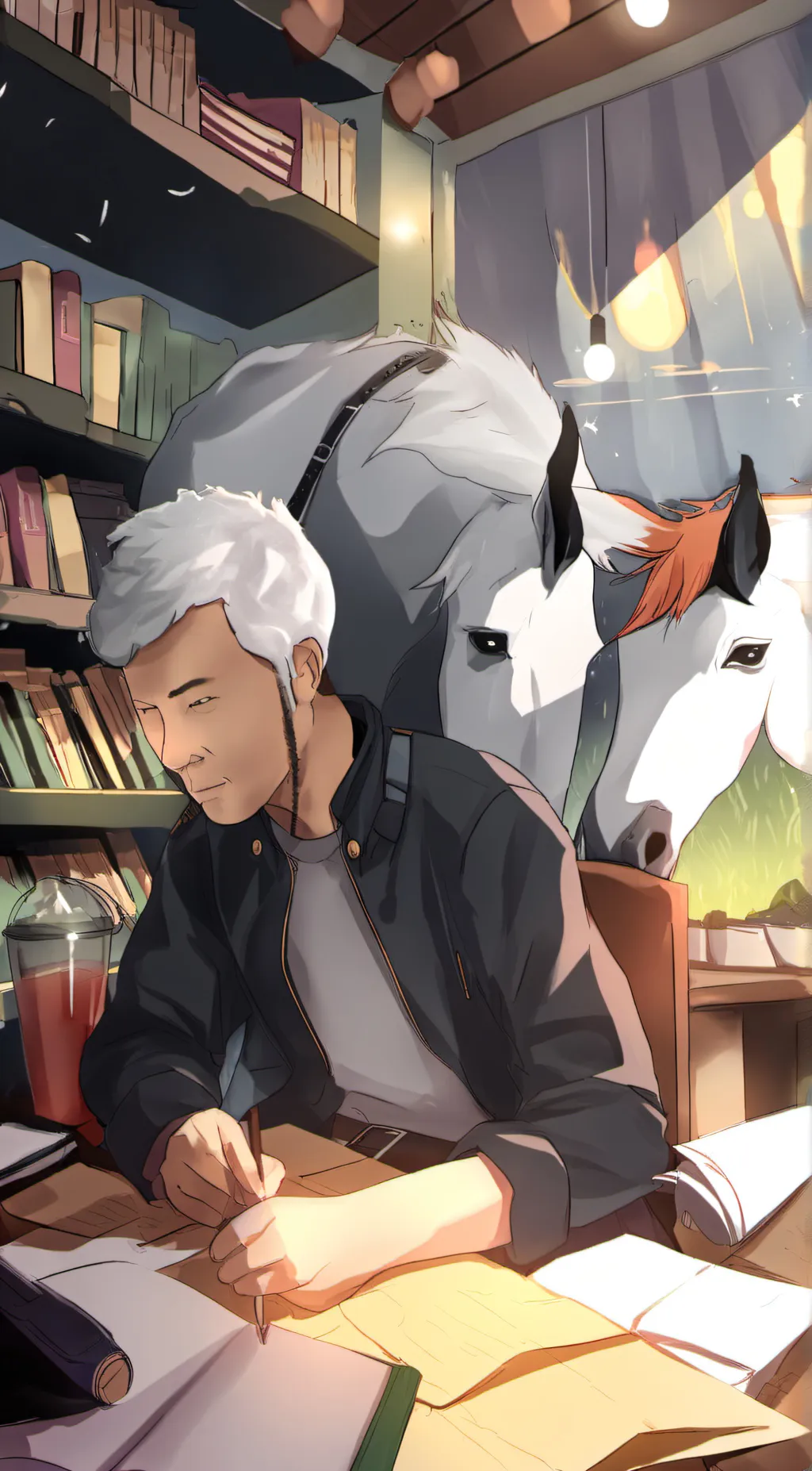 ai character: sunny background