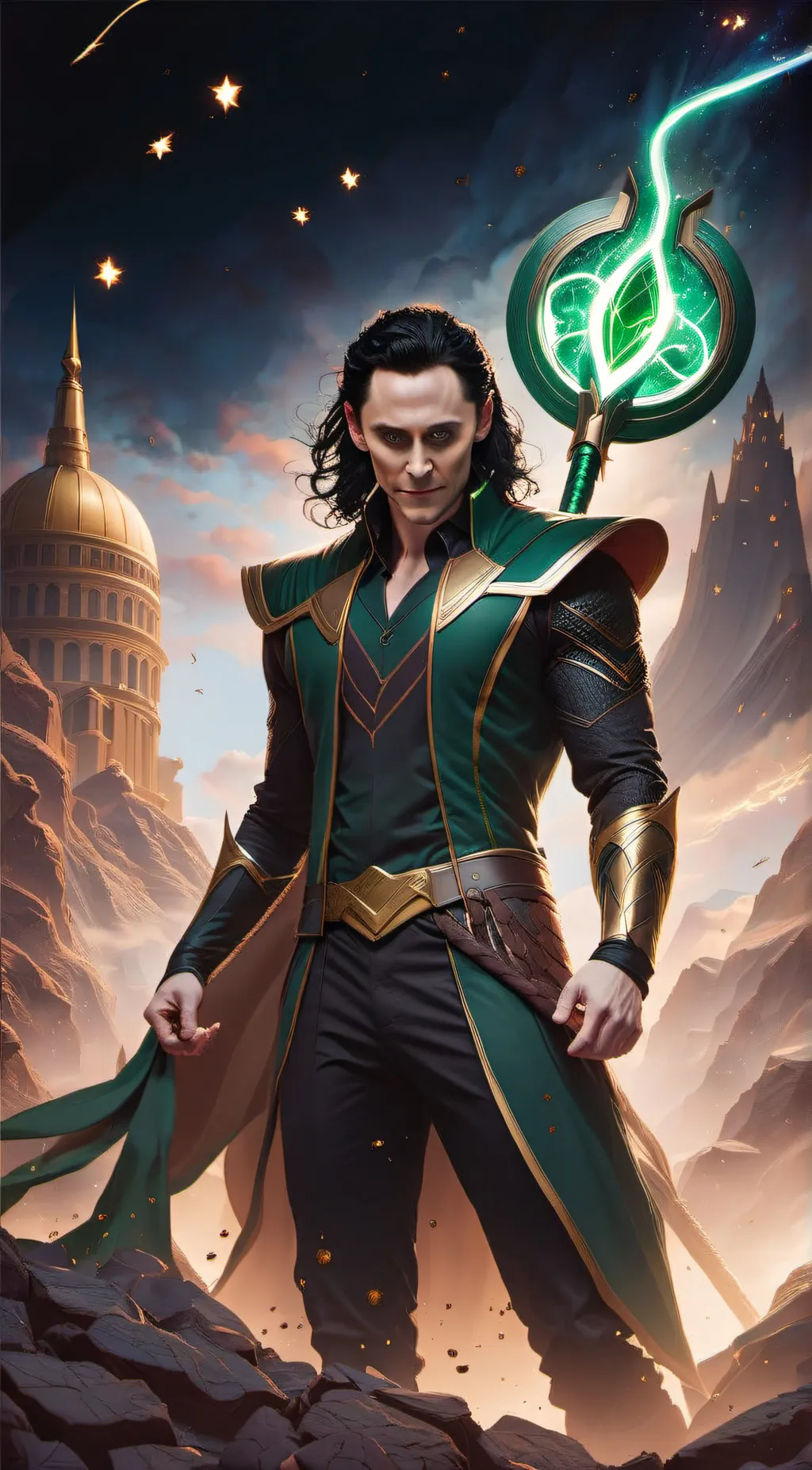 ai character: Loki background