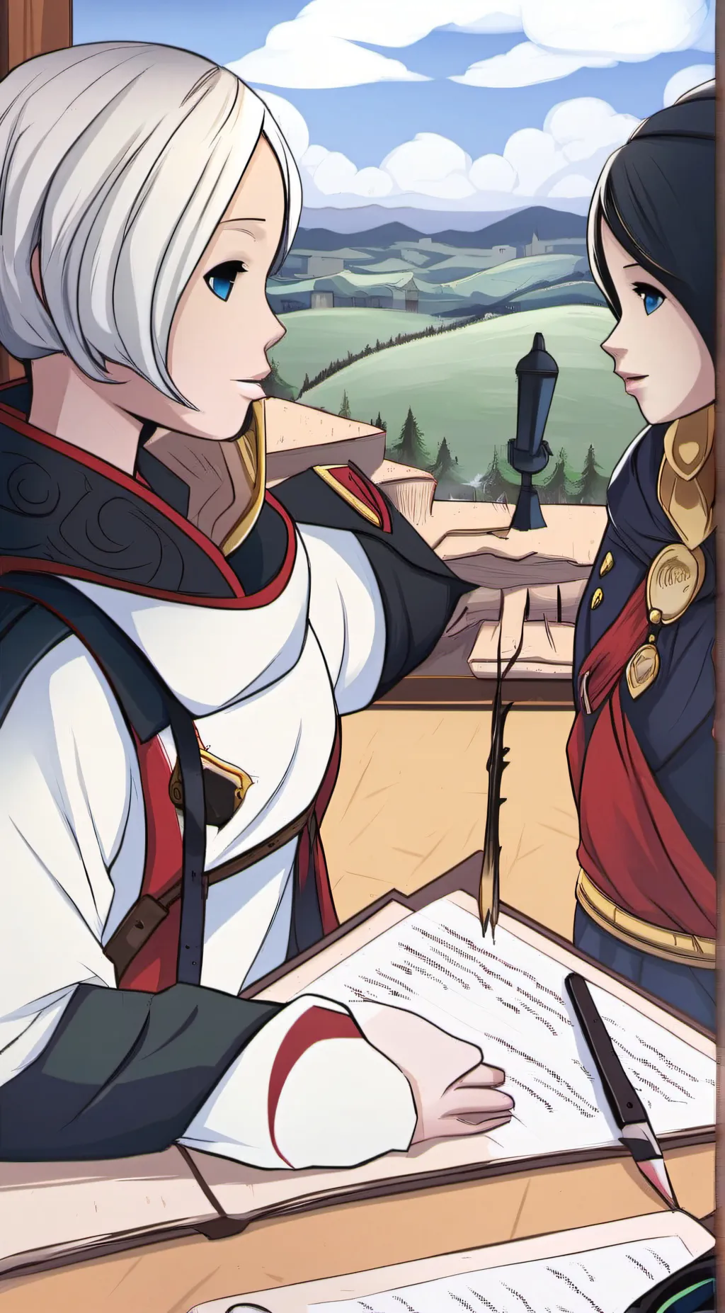 ai character: jane and Amberley  background