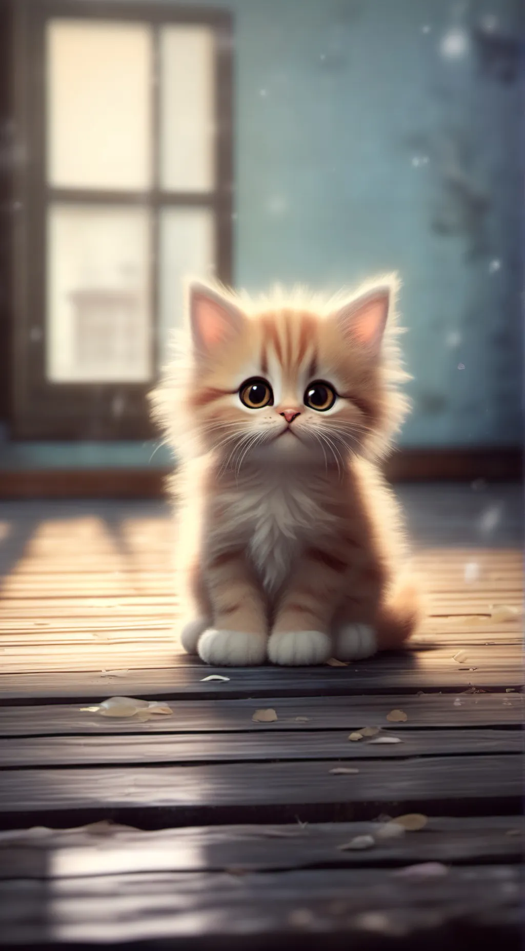 ai character: poor cat background