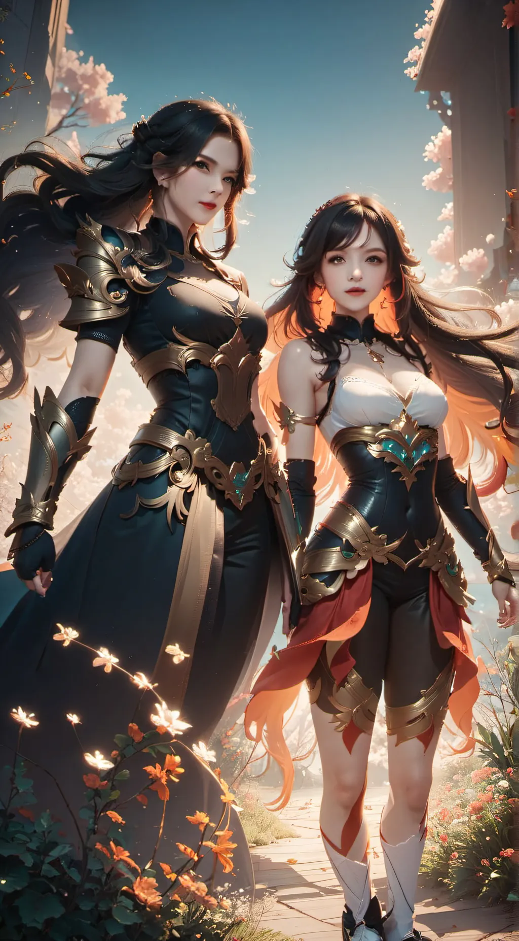 ai character: Dawn and Sydney background
