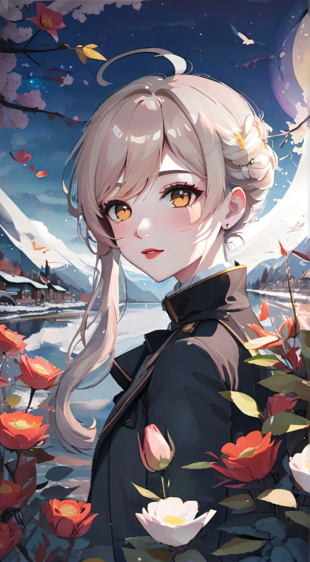ai character: katy  background
