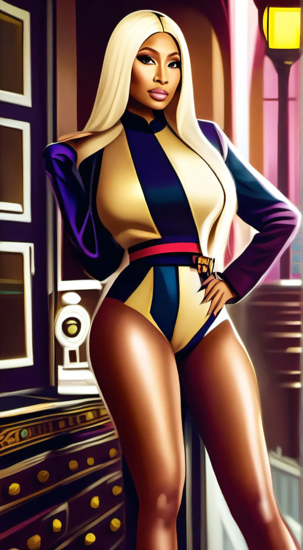 ai character: Nikki minaj background