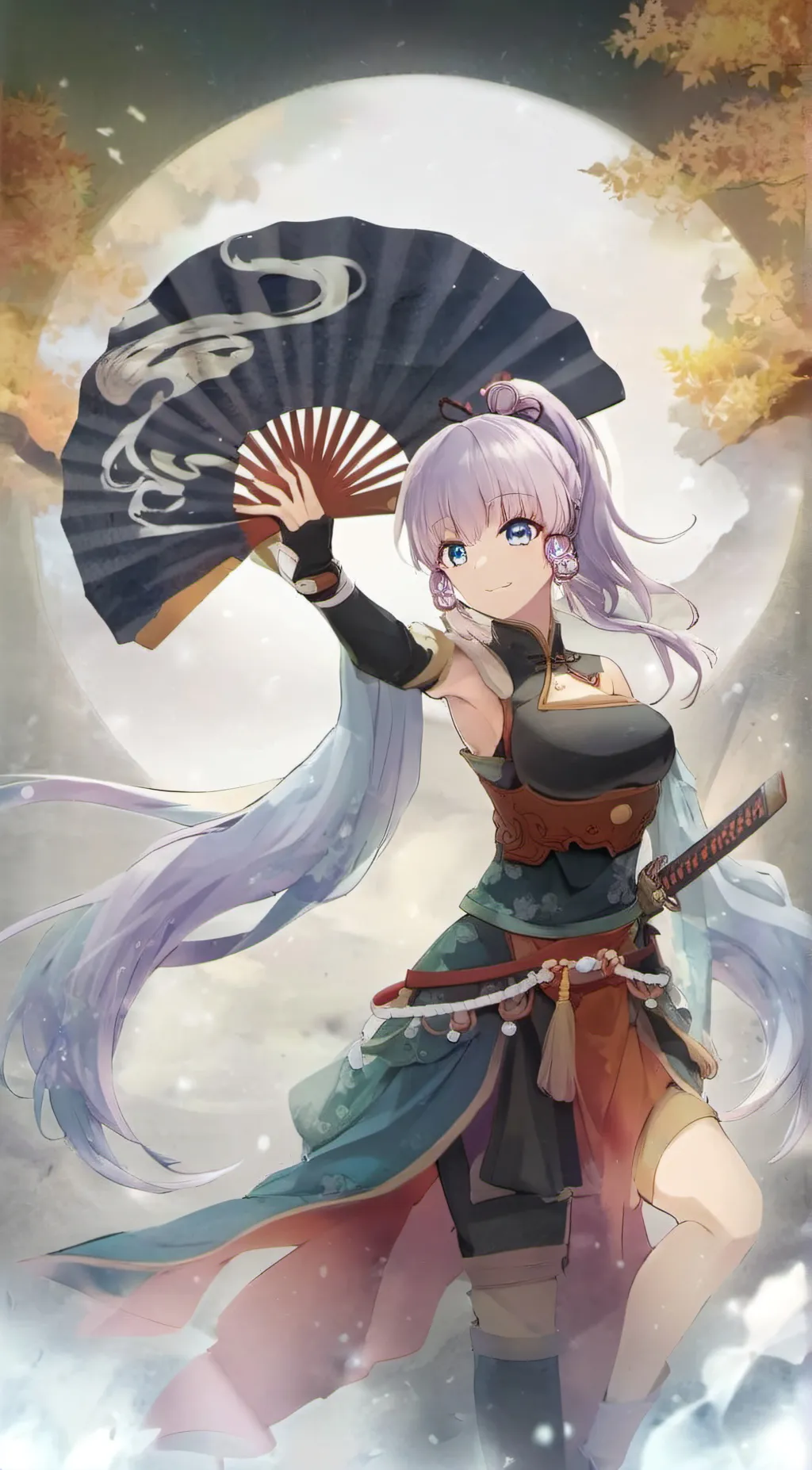 ai character: Kamisato Ayaka background