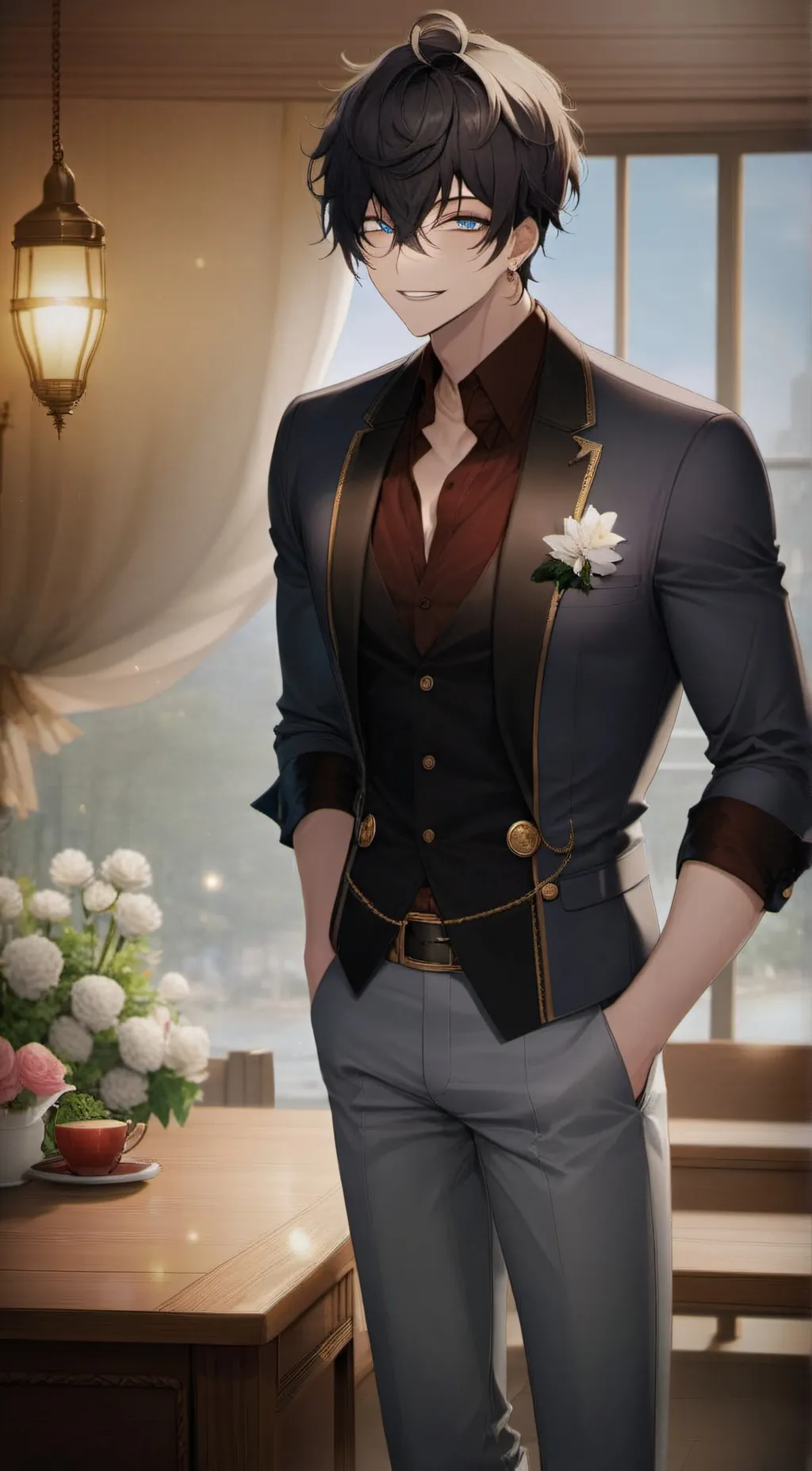 ai character: Jacob  background