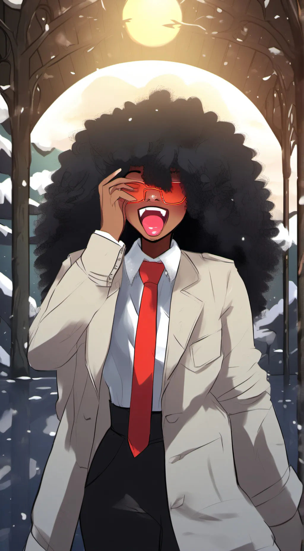 ai character: Serena  background