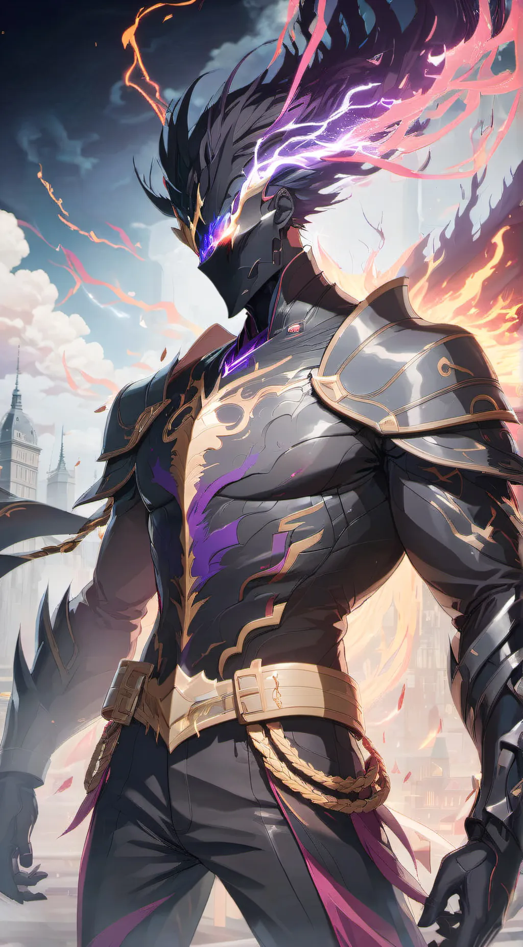 ai character: electrode background