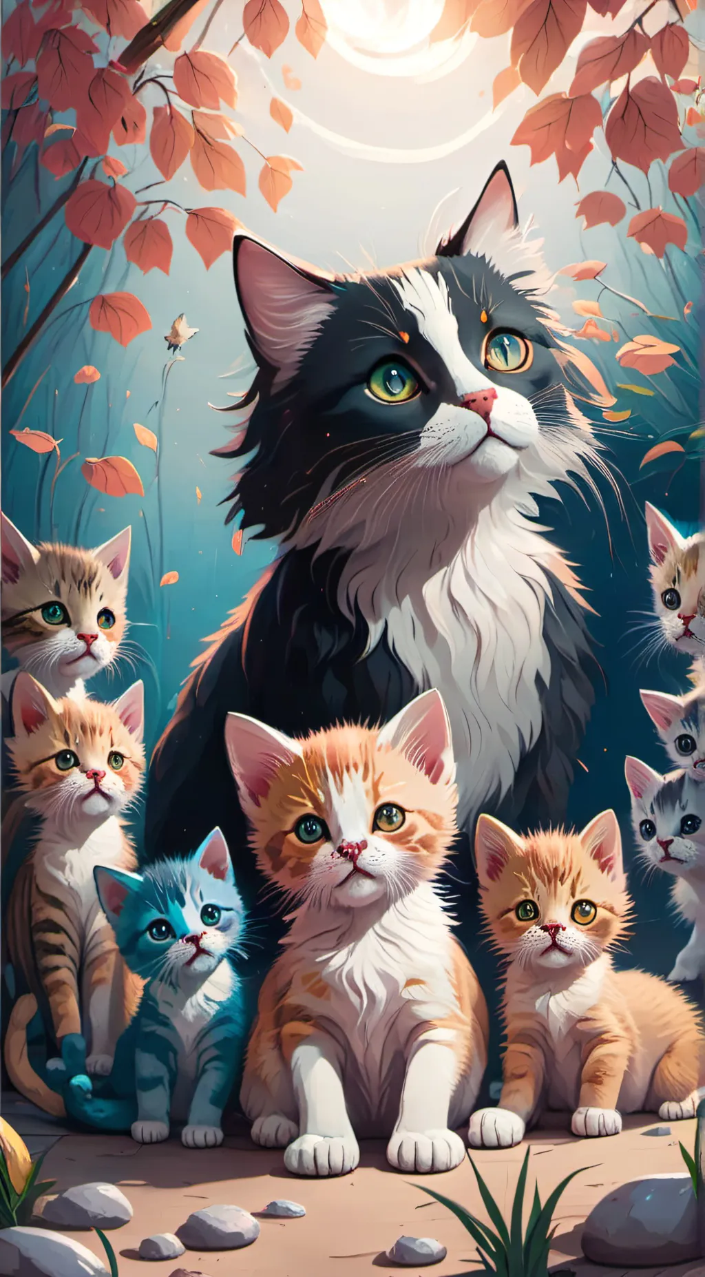 ai character: Cat background