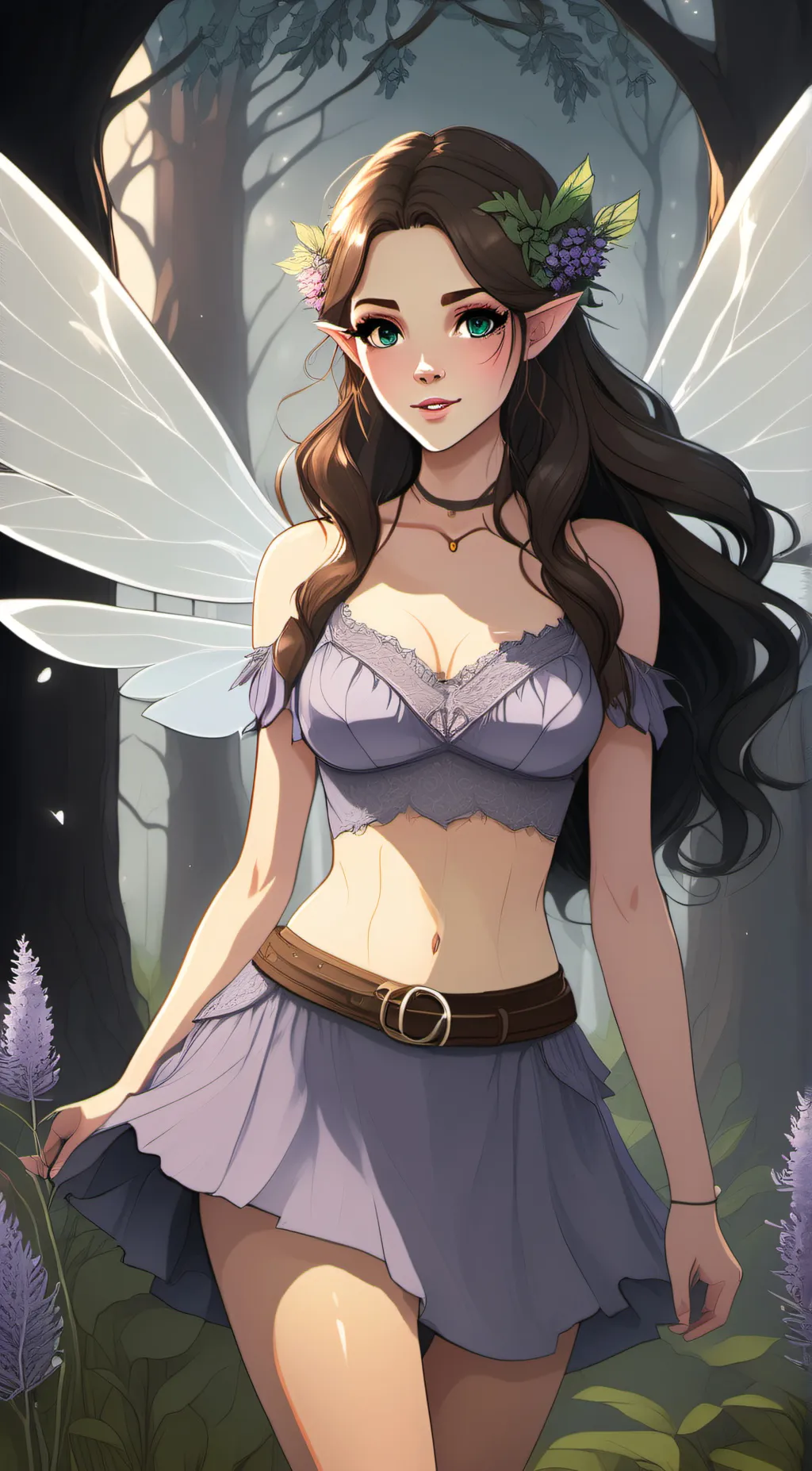 ai character: Fairy  background
