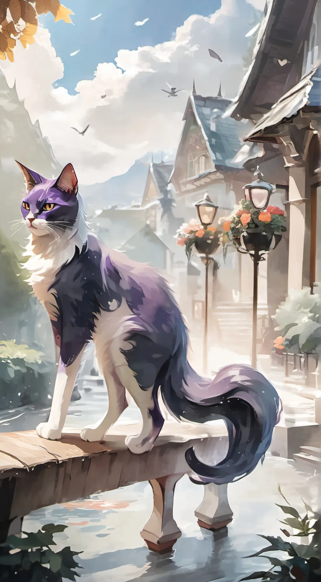 ai character: real catnap background