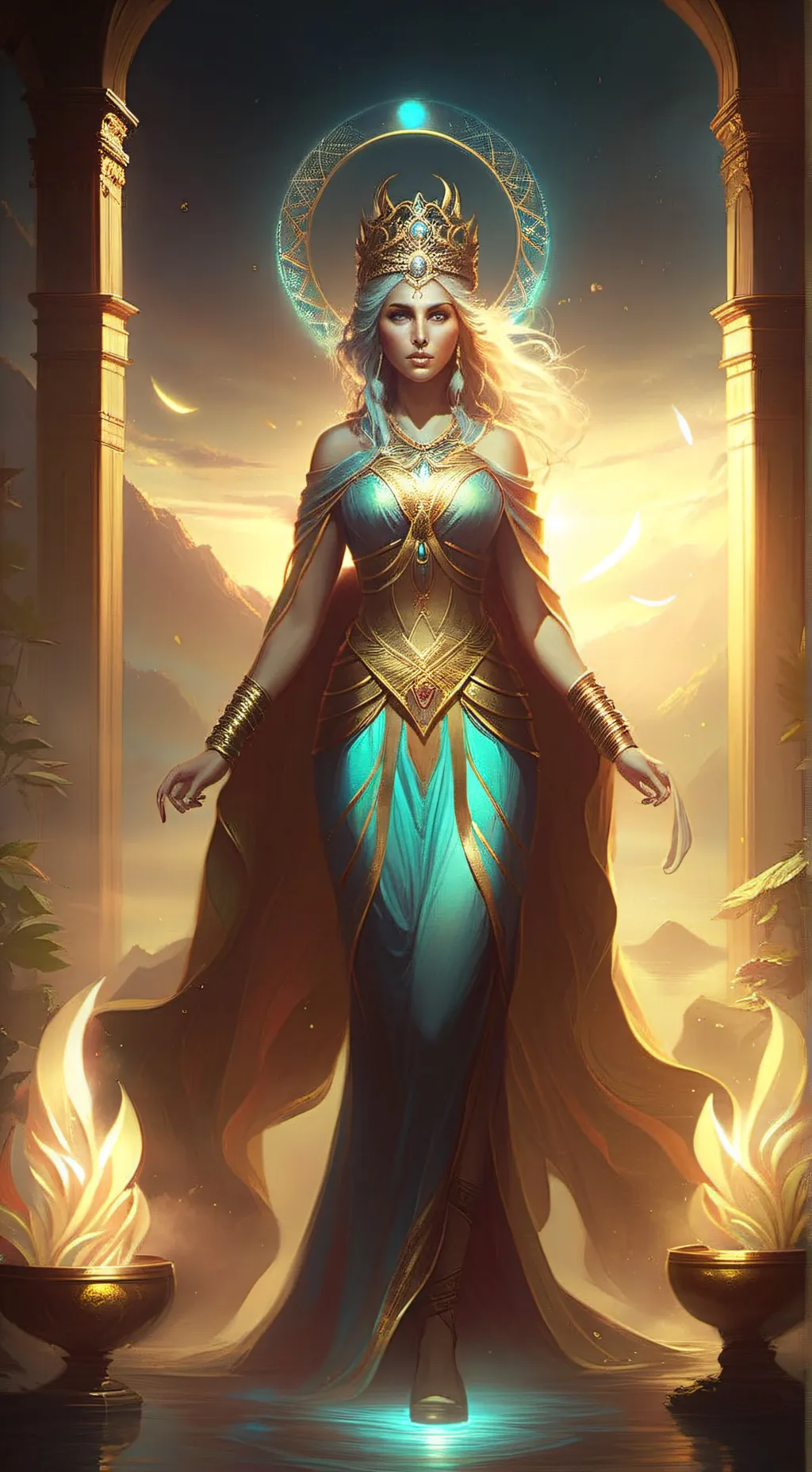 ai character: goddess of hypno background
