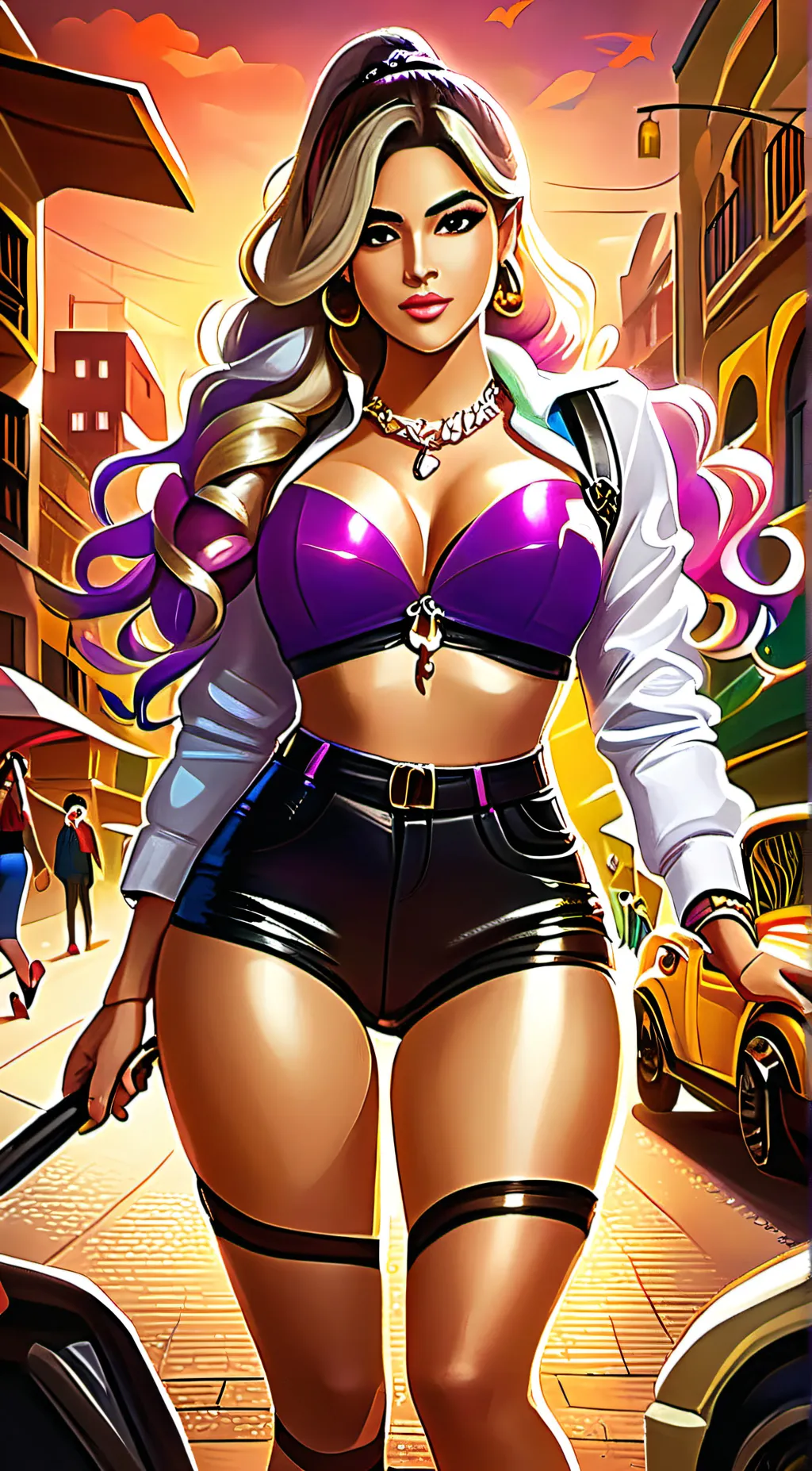 ai character: Karol g background